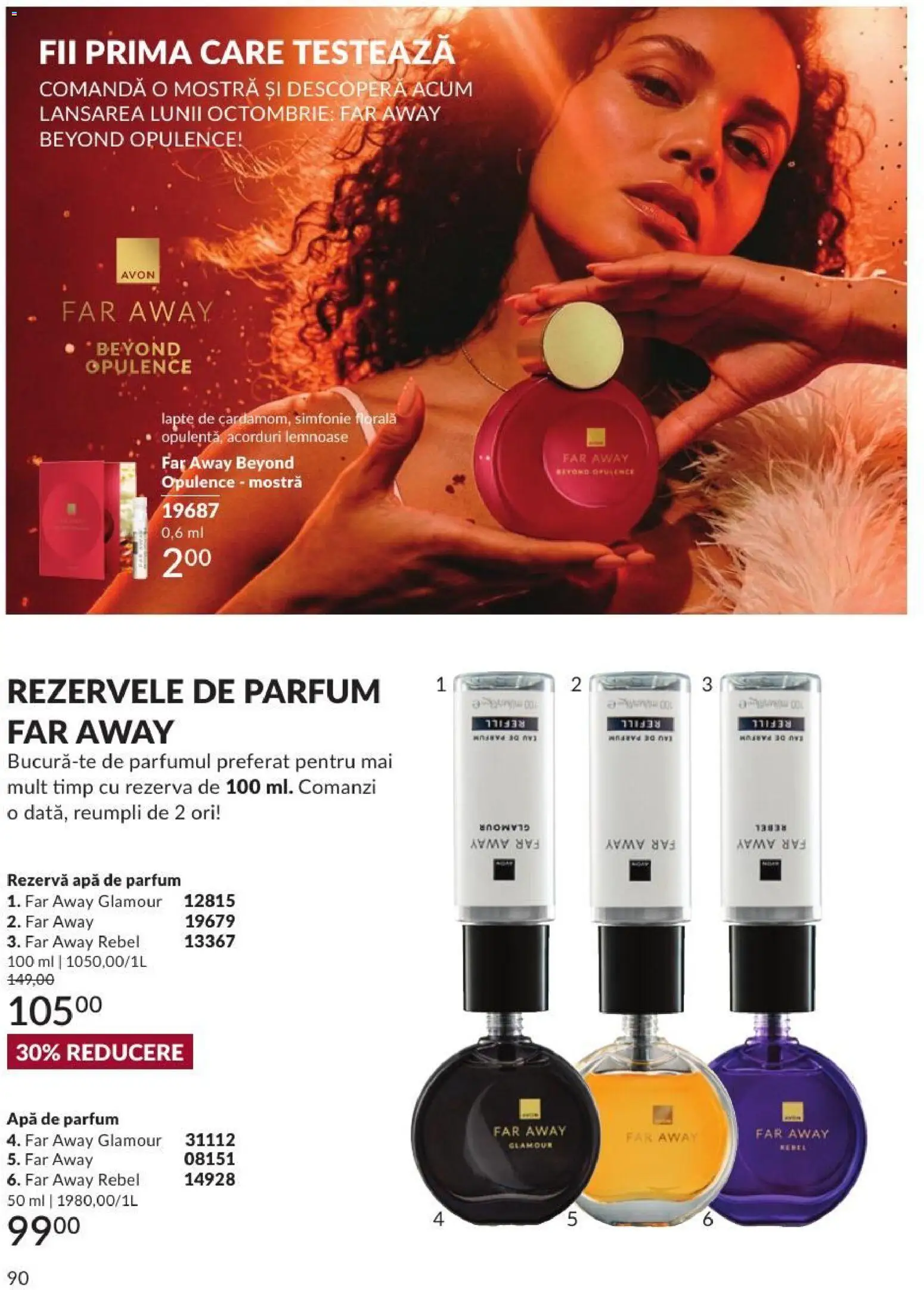 Catalog Avon 1 - 29 Septembrie 2026 | Pagina 90 | Produse: Apă de parfum, Parfum, Lapte, Apă