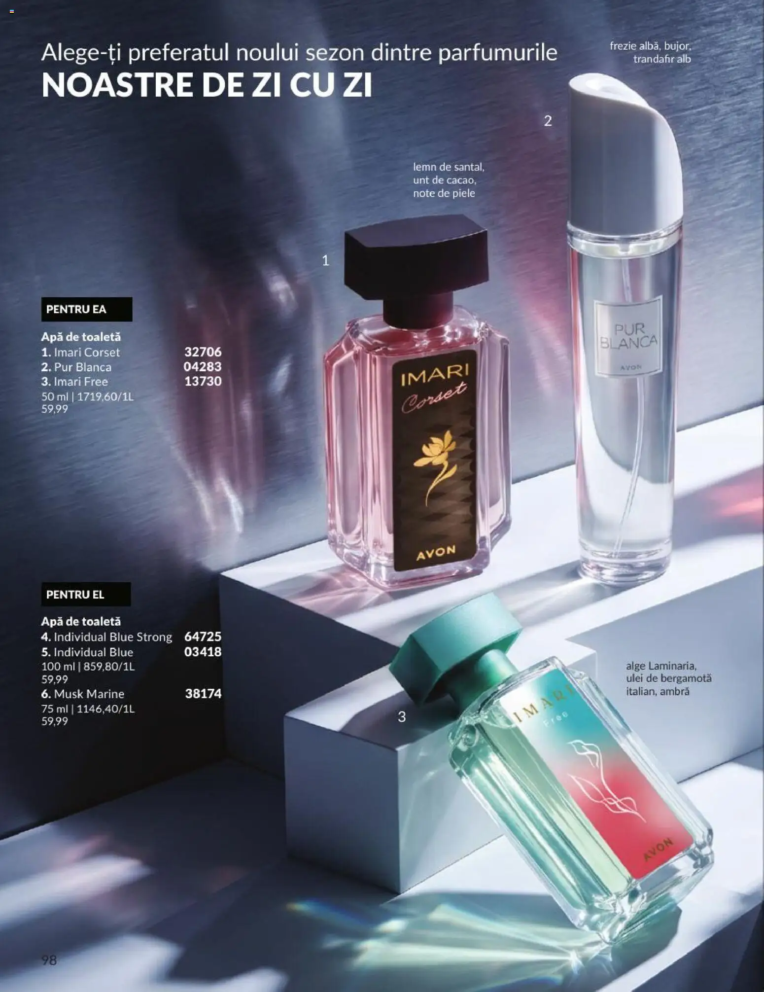 Catalog Avon 1 - 29 Septembrie 2026 | Pagina 98 | Produse: Trandafir, Apă de toaletă, Unt, Ulei