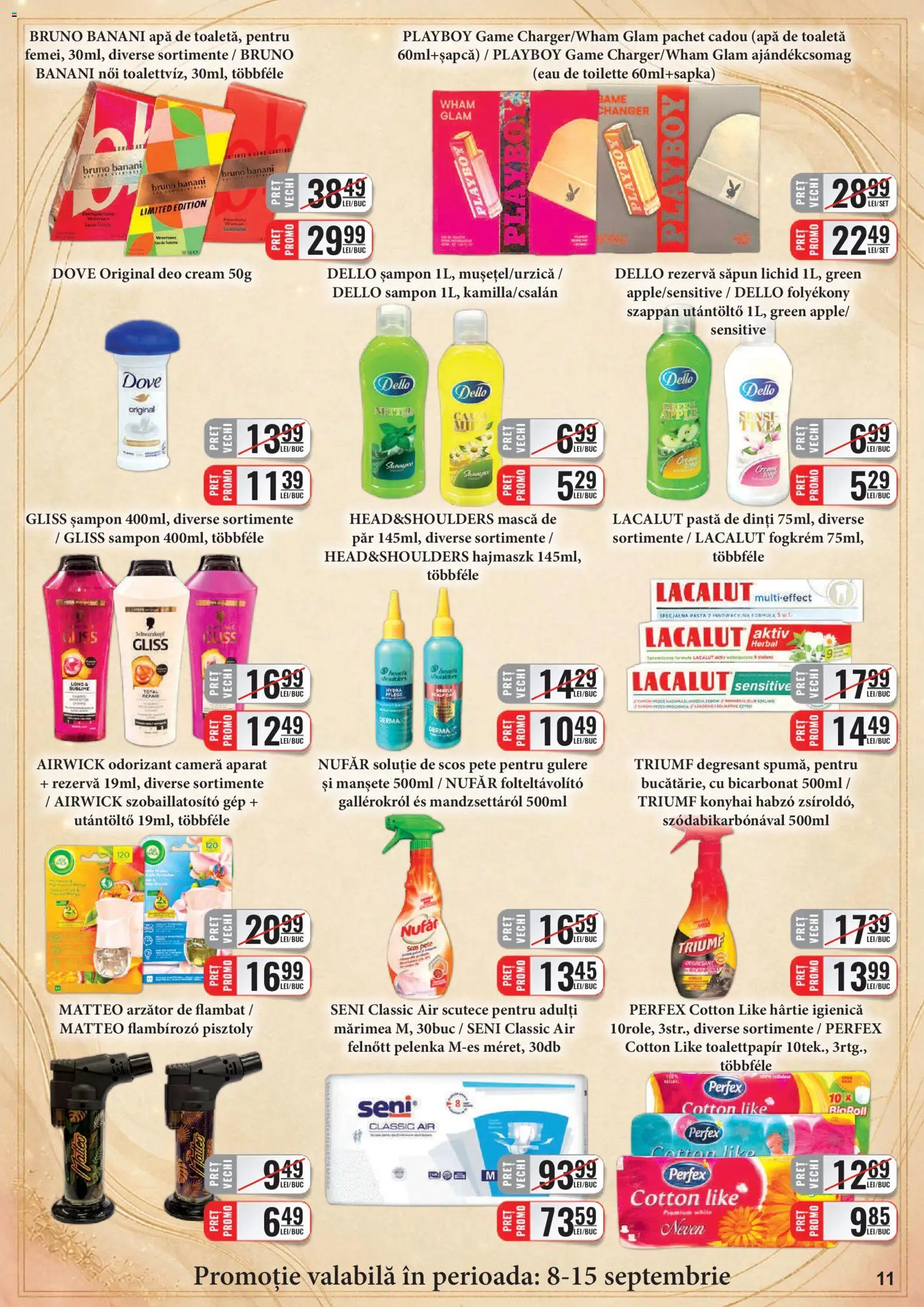 Catalog CBA 1 - 14 Septembrie 2026 | Pagina 11 | Produse: Șampon, Pastă de dinți, Rezervă săpun, Apă