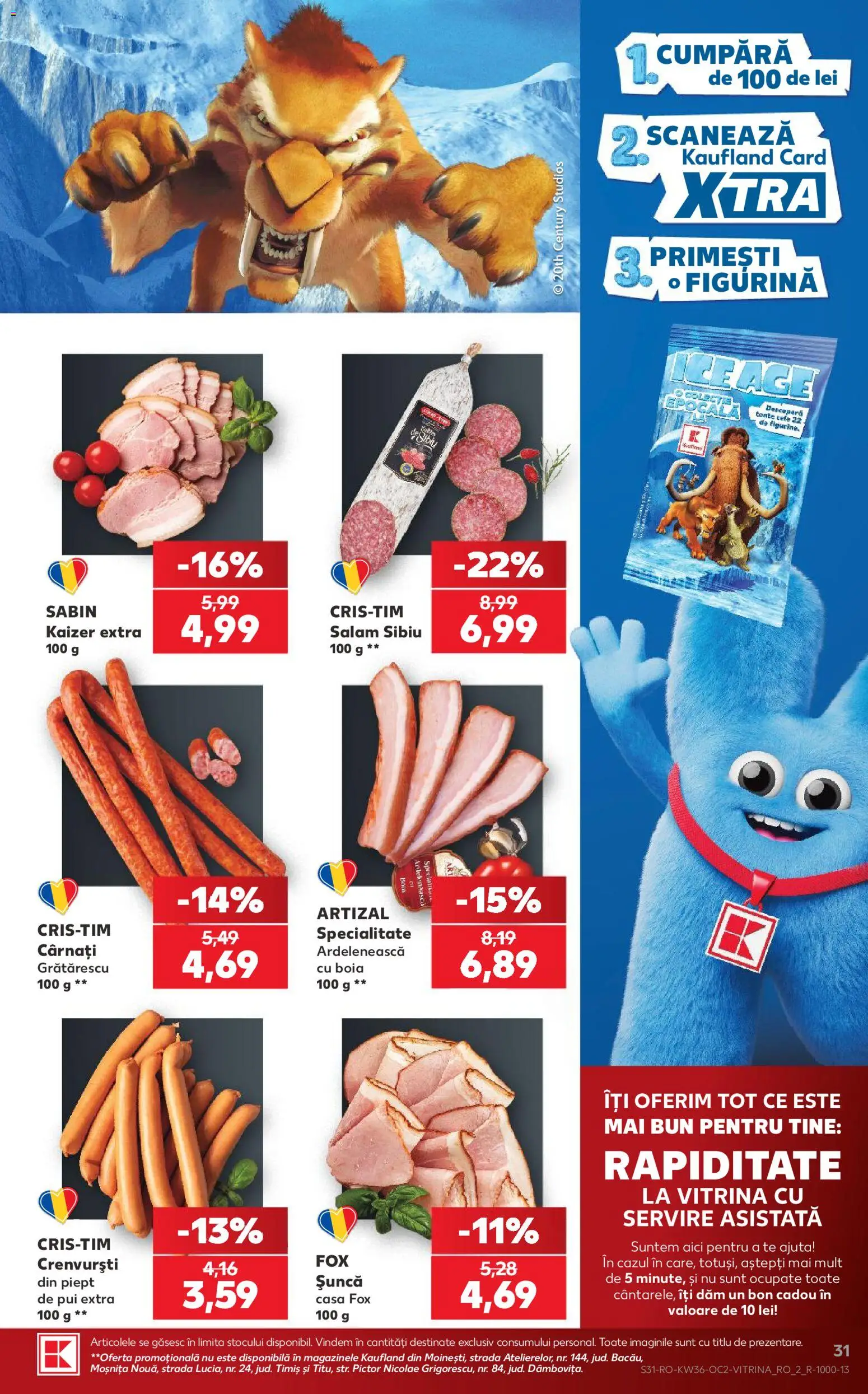 Catalog Kaufland 2 - 7 Septembrie 2026 | Pagina 31 | Produse: Sabin, Vitrină, Crenvurști, Fox
