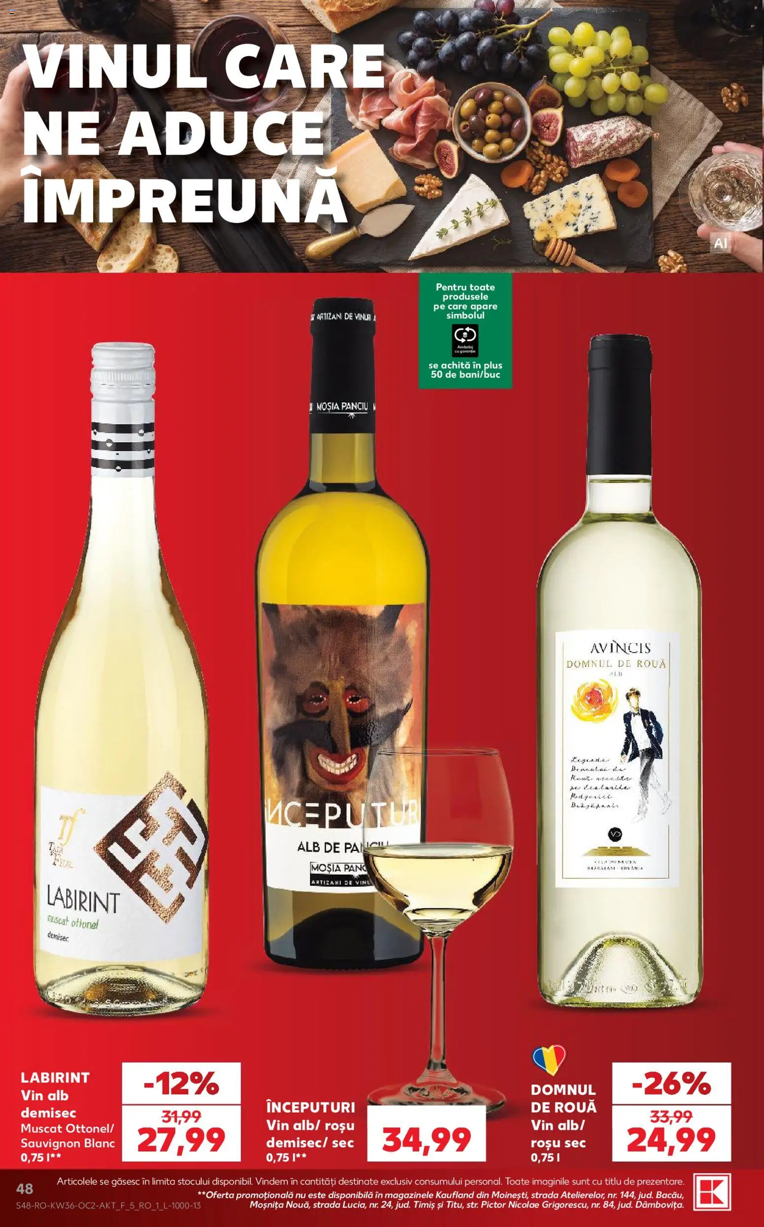 Catalog Kaufland 2 - 7 Septembrie 2026 | Pagina 48 | Produse: Vin alb, Vin, Sauvignon, Plus