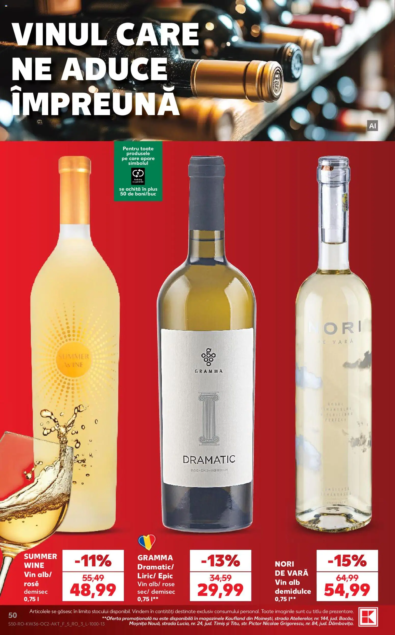 Catalog Kaufland 2 - 7 Septembrie 2026 | Pagina 50 | Produse: Vin alb, Vin, Plus
