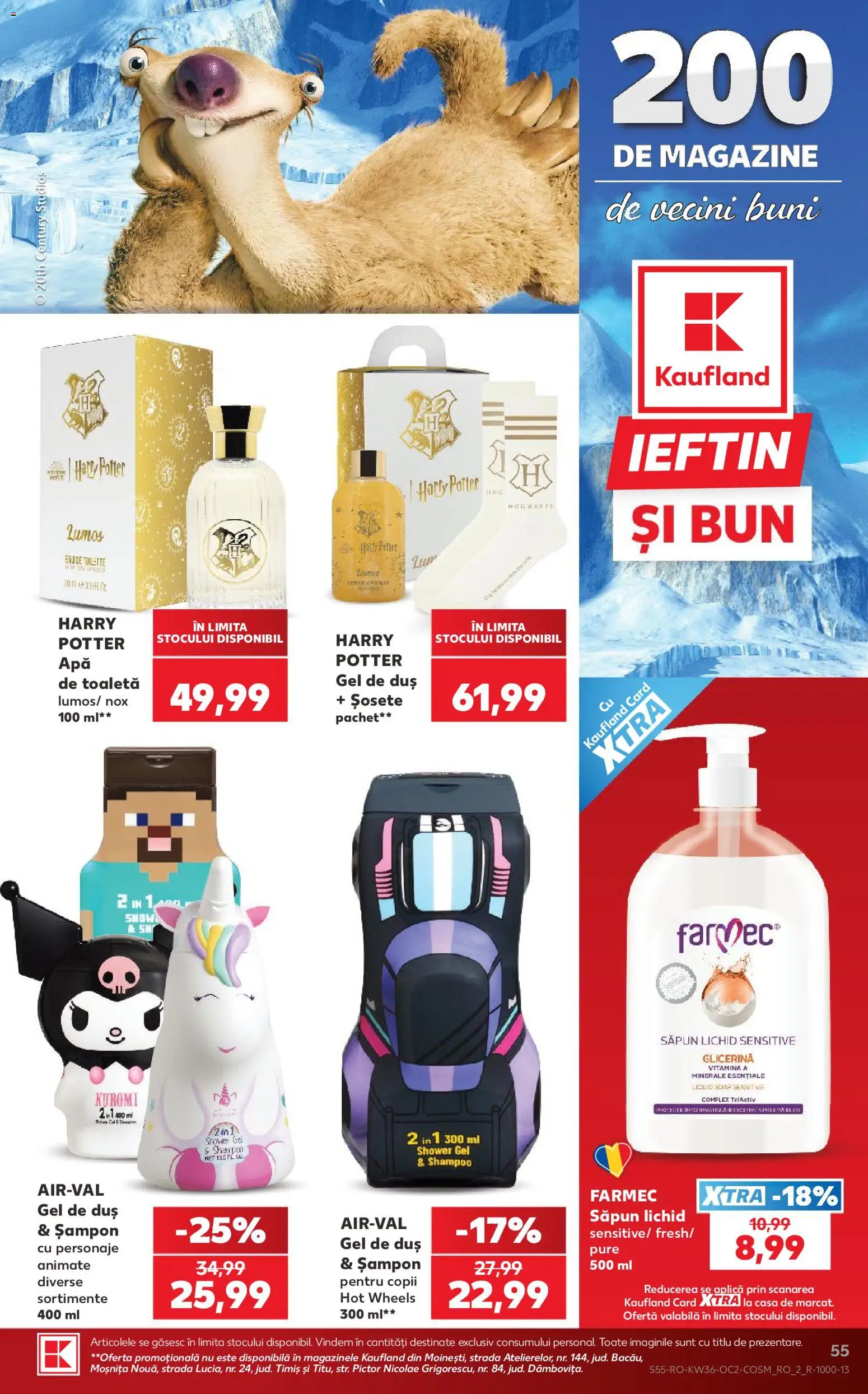Catalog Kaufland 2 - 7 Septembrie 2026 | Pagina 55 | Produse: Toaletă, Șampon, Gel de duș, Săpun lichid