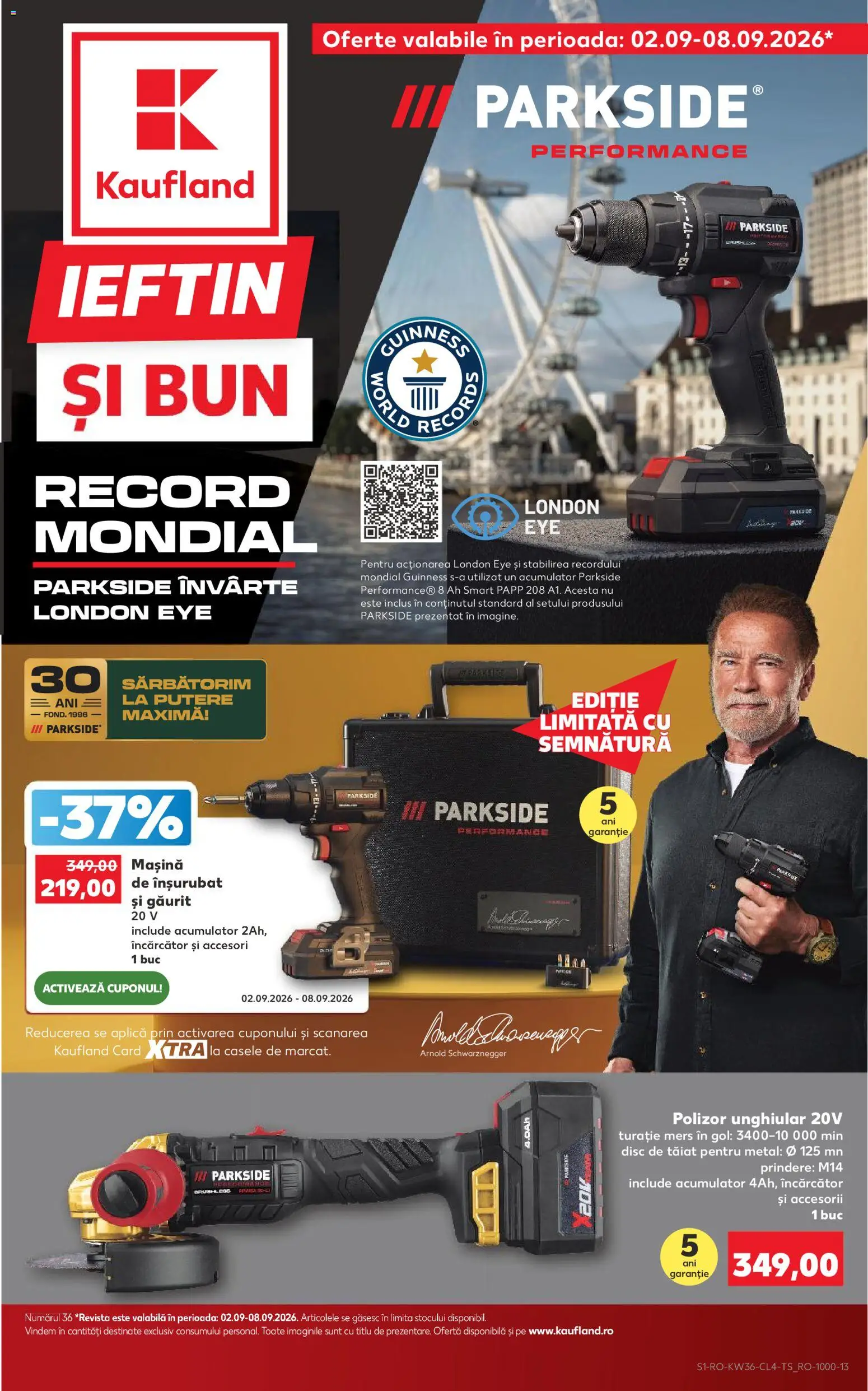 Catalog Kaufland 2 - 7 Septembrie 2026 | Pagina 1 | Produse: Disc, Aplică, Parkside, Guinness