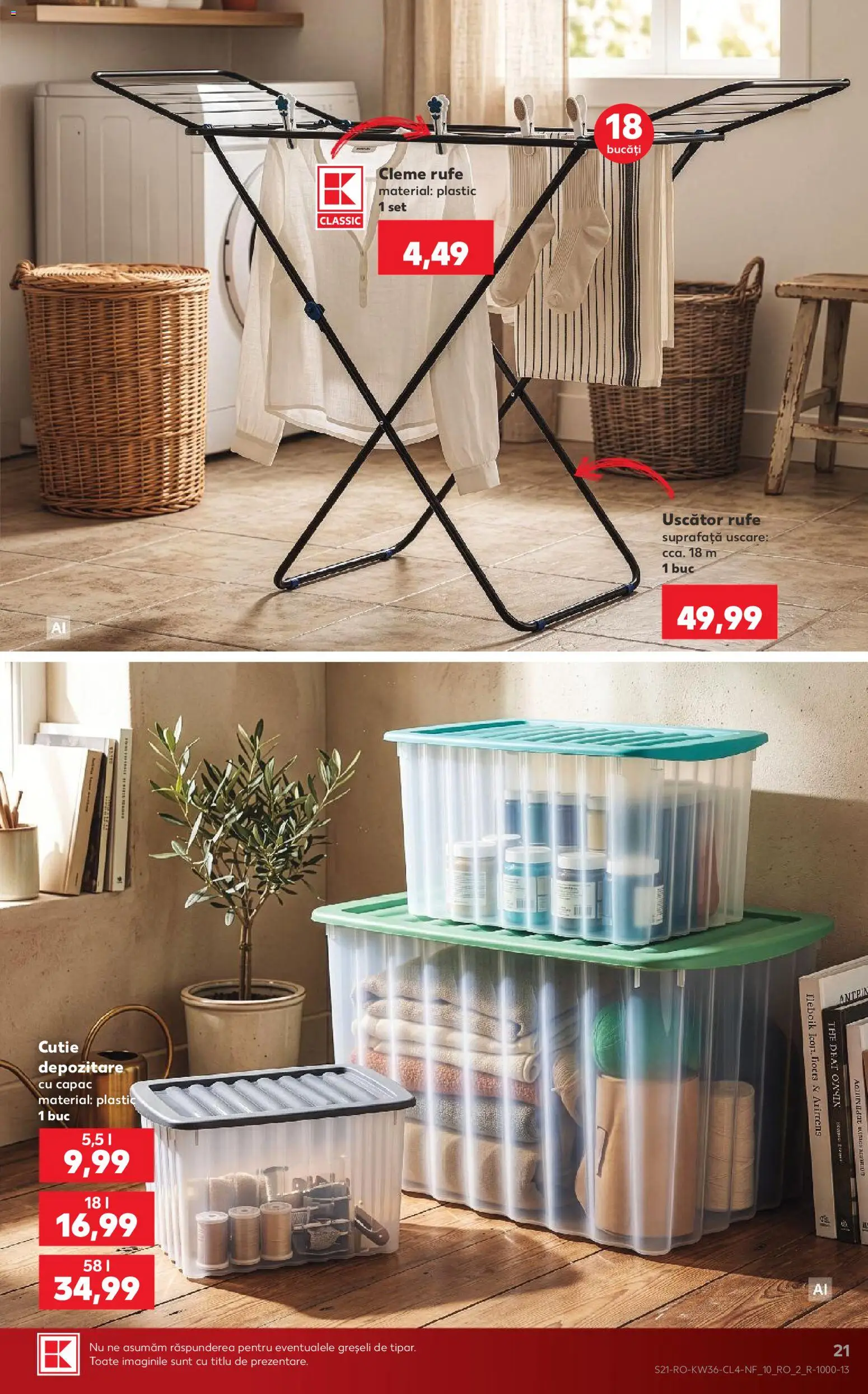 Catalog Kaufland 2 - 7 Septembrie 2026 | Pagina 21 | Produse: Uscător, Uscător rufe, Cutie, Depozitare