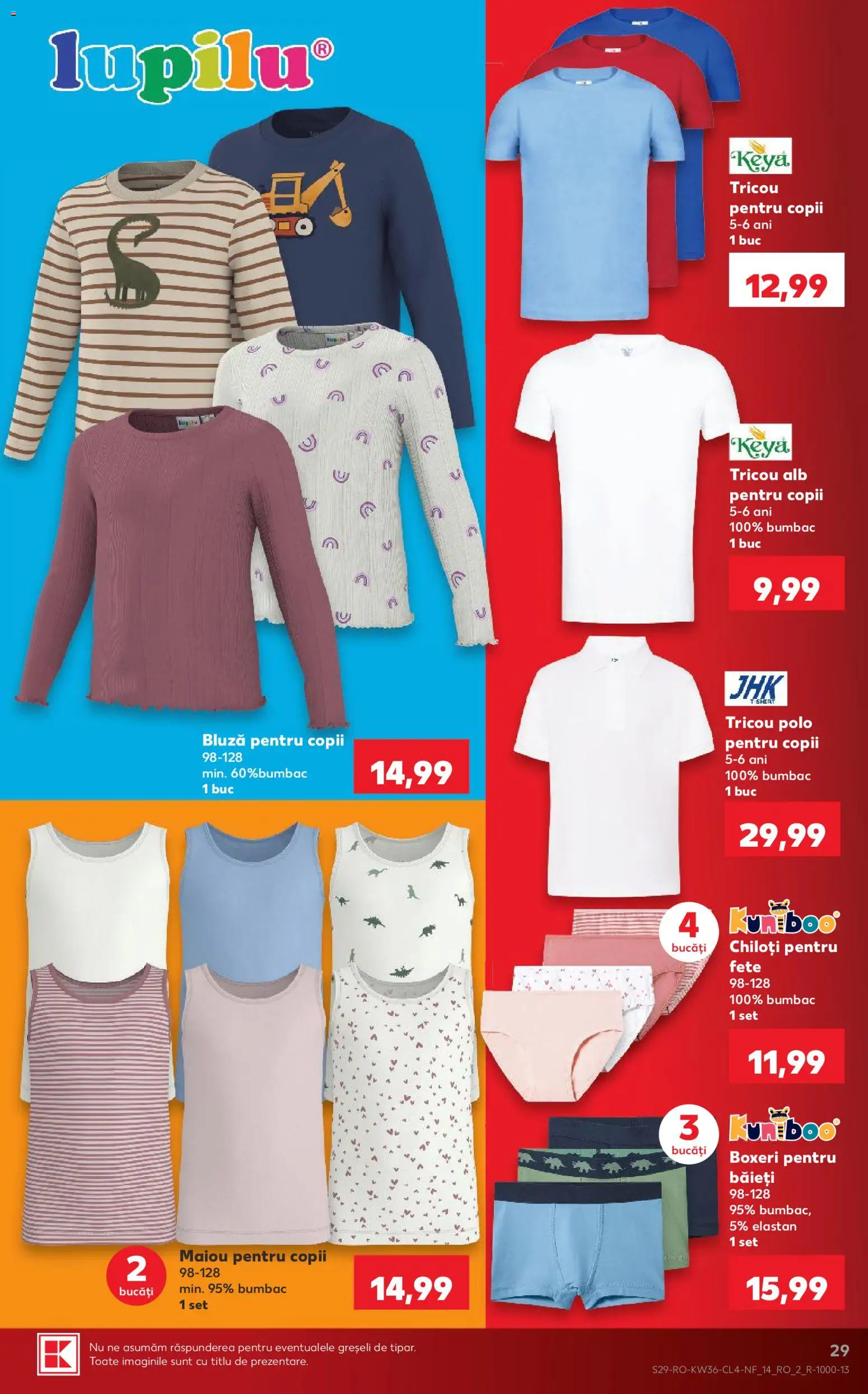 Catalog Kaufland 2 - 7 Septembrie 2026 | Pagina 29 | Produse: Tricou, Maiou, Bluză, Boxeri