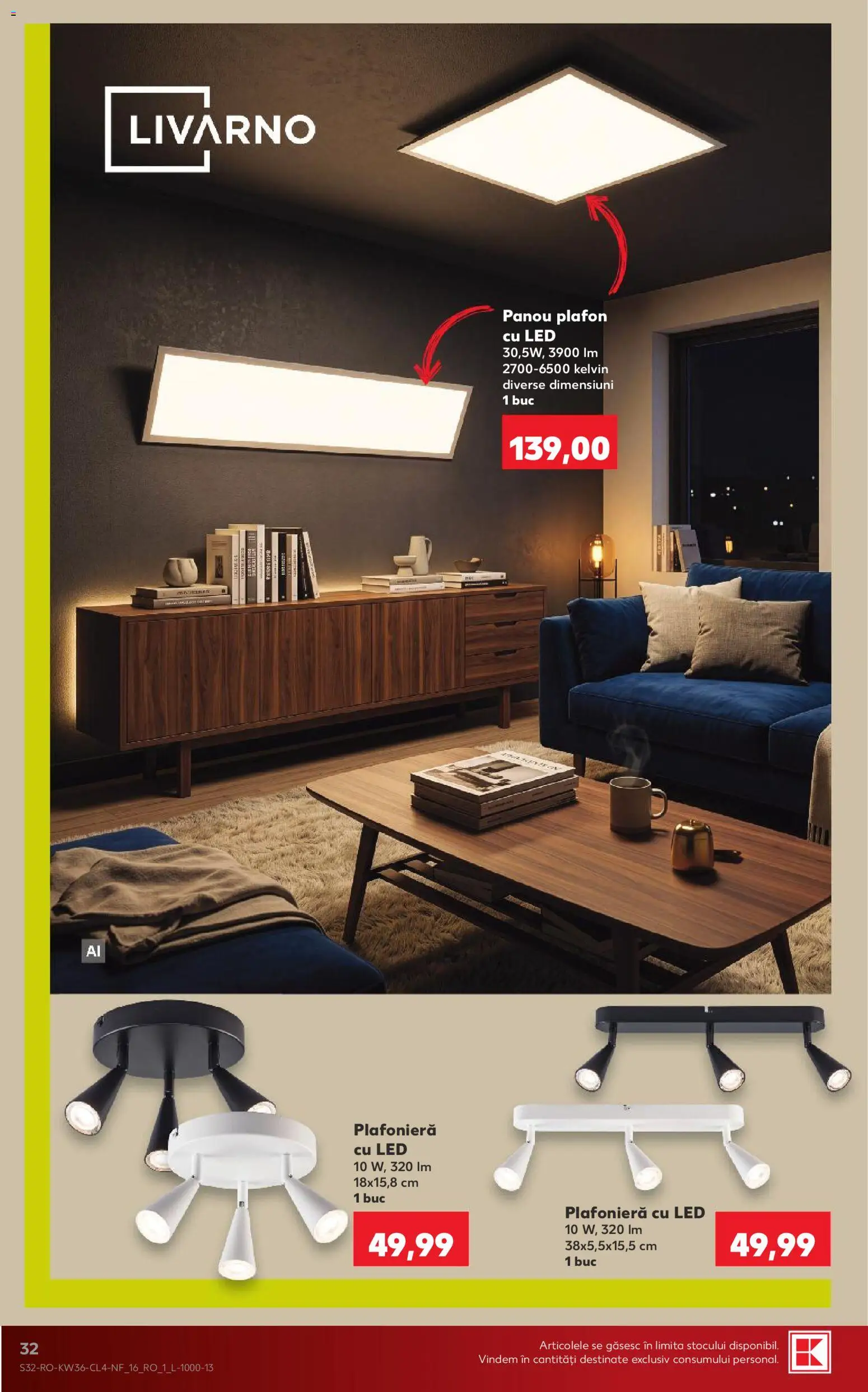 Catalog Kaufland 2 - 7 Septembrie 2026 | Pagina 32 | Produse: Plafonieră, LED