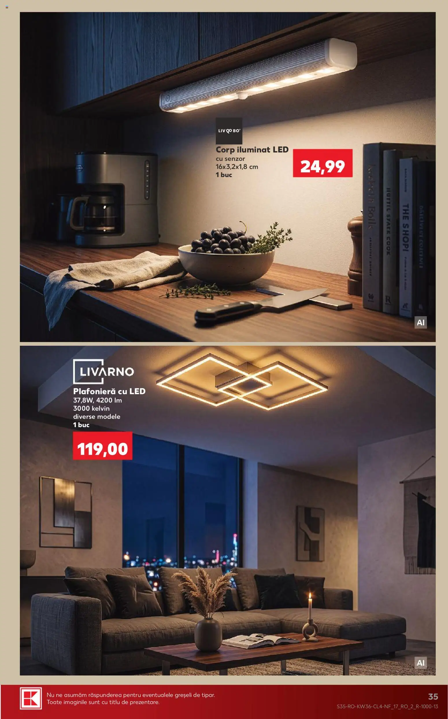 Catalog Kaufland 2 - 7 Septembrie 2026 | Pagina 35 | Produse: Plafonieră, LED, Corp iluminat