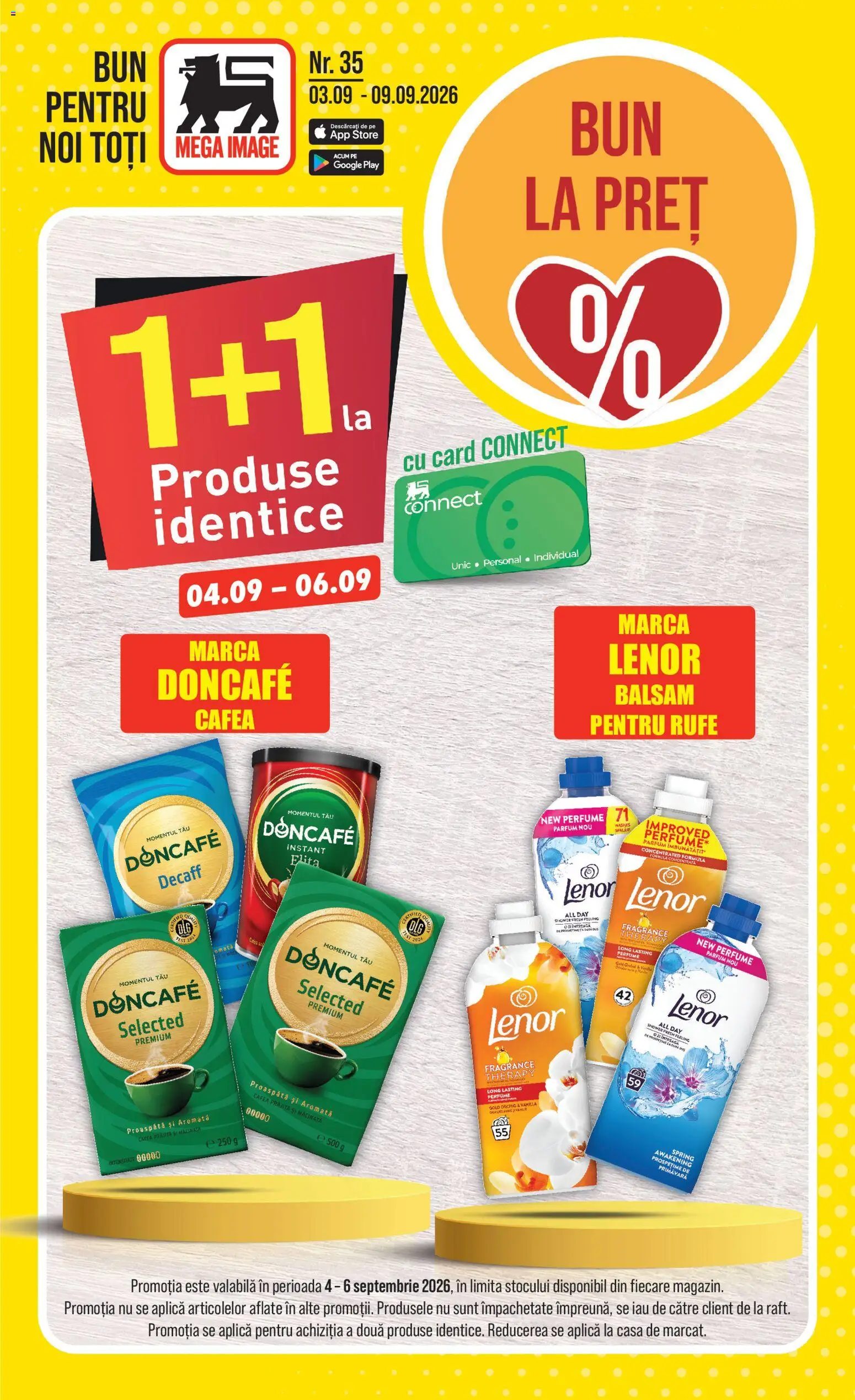 Catalog Mega Image 3 - 8 Septembrie 2026 | Pagina 1 | Produse: Aplică, Parfum, Doncafe, Cafea