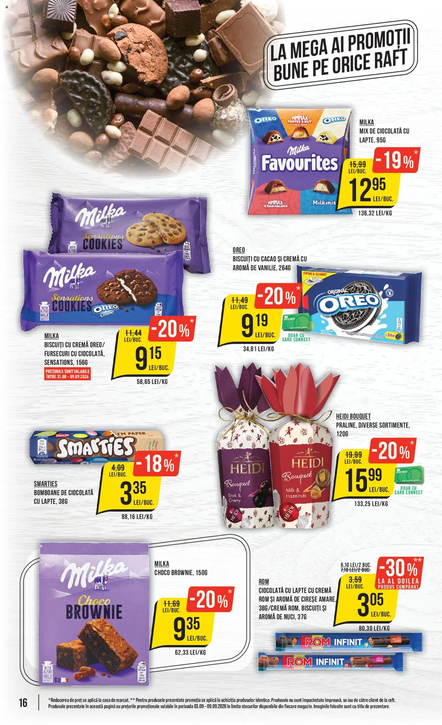 Catalog Mega Image 3 - 8 Septembrie 2026 | Pagina 16 | Produse: Cremă, Heidi, Rom, Biscuiți