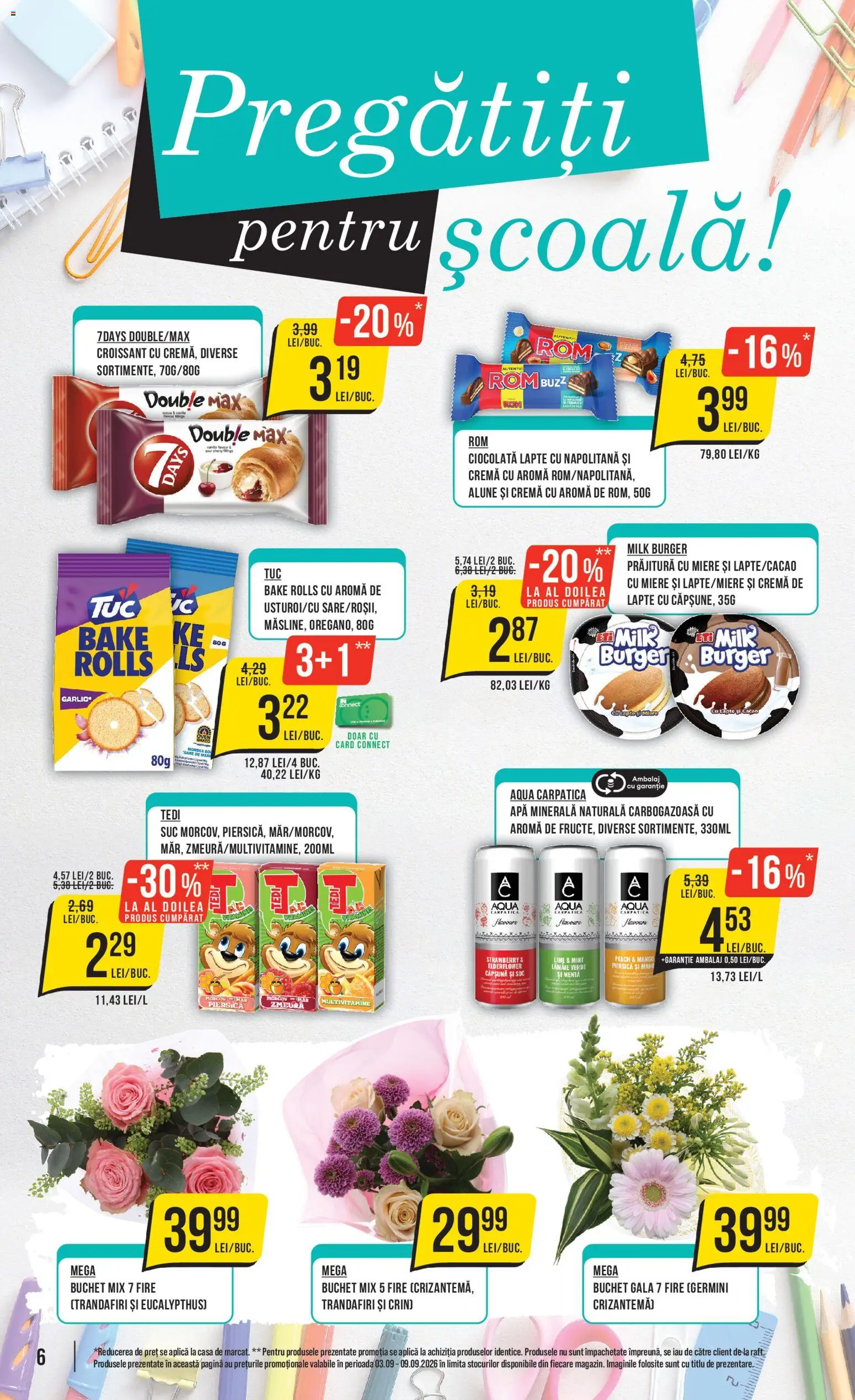 Catalog Mega Image 3 - 8 Septembrie 2026 | Pagina 6 | Produse: Croissant, Rom, Burger, Mango