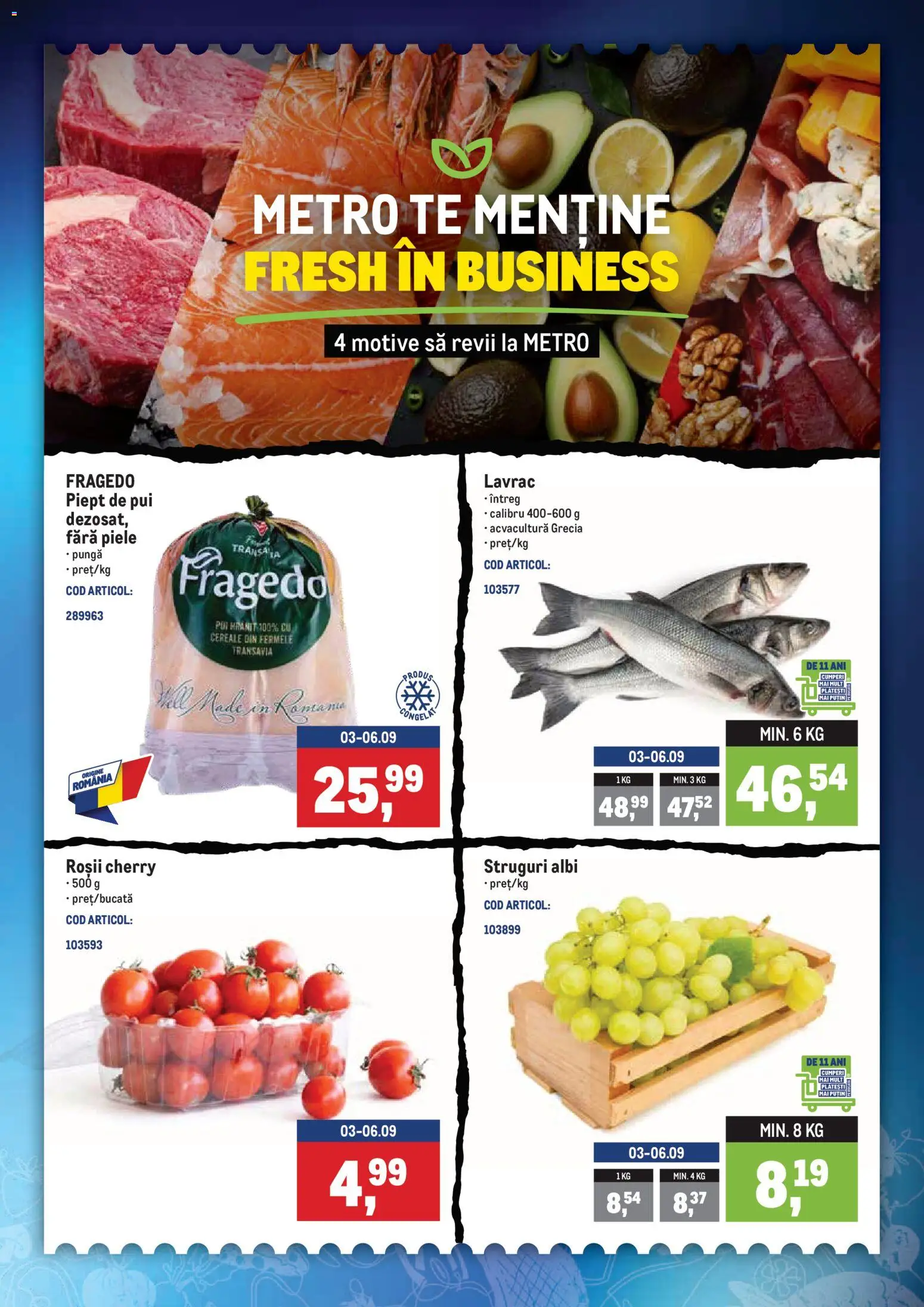 Catalog METRO 31 August - 6 Septembrie 2026 | Pagina 2 | Produse: Struguri, Pungă, Pui, Cereale