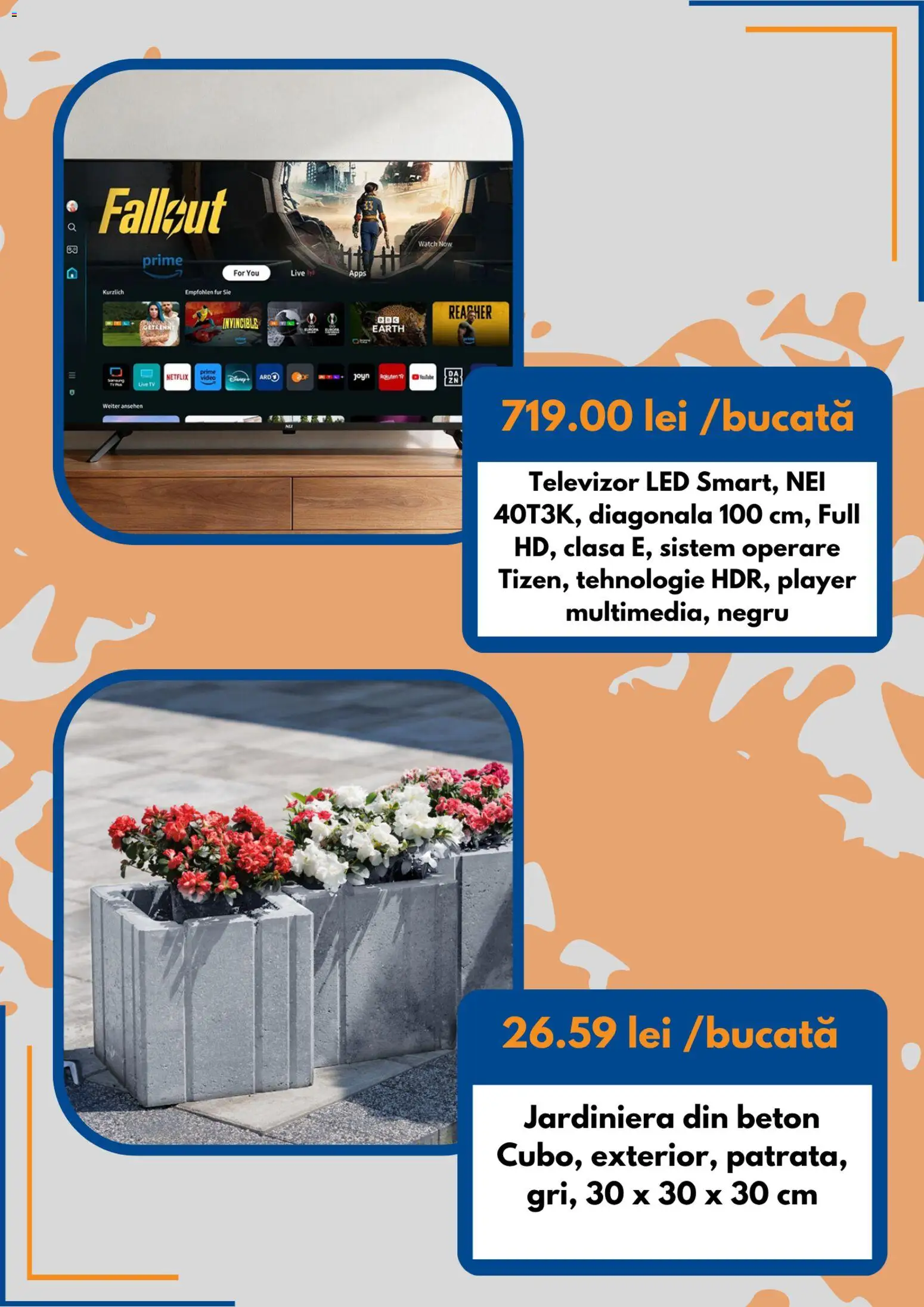 Catalog Dedeman 1 - 29 Septembrie 2026 | Pagina 5 | Produse: Televizor led, Televizor, Player, LED