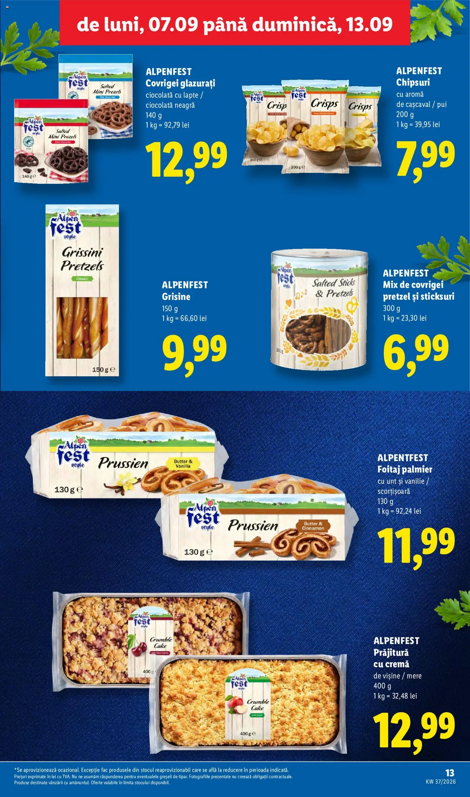 Catalog LIDL 7 - 12 Septembrie 2026 | Pagina 13 | Produse: Cașcaval, Sticksuri, Cremă, Ciocolată