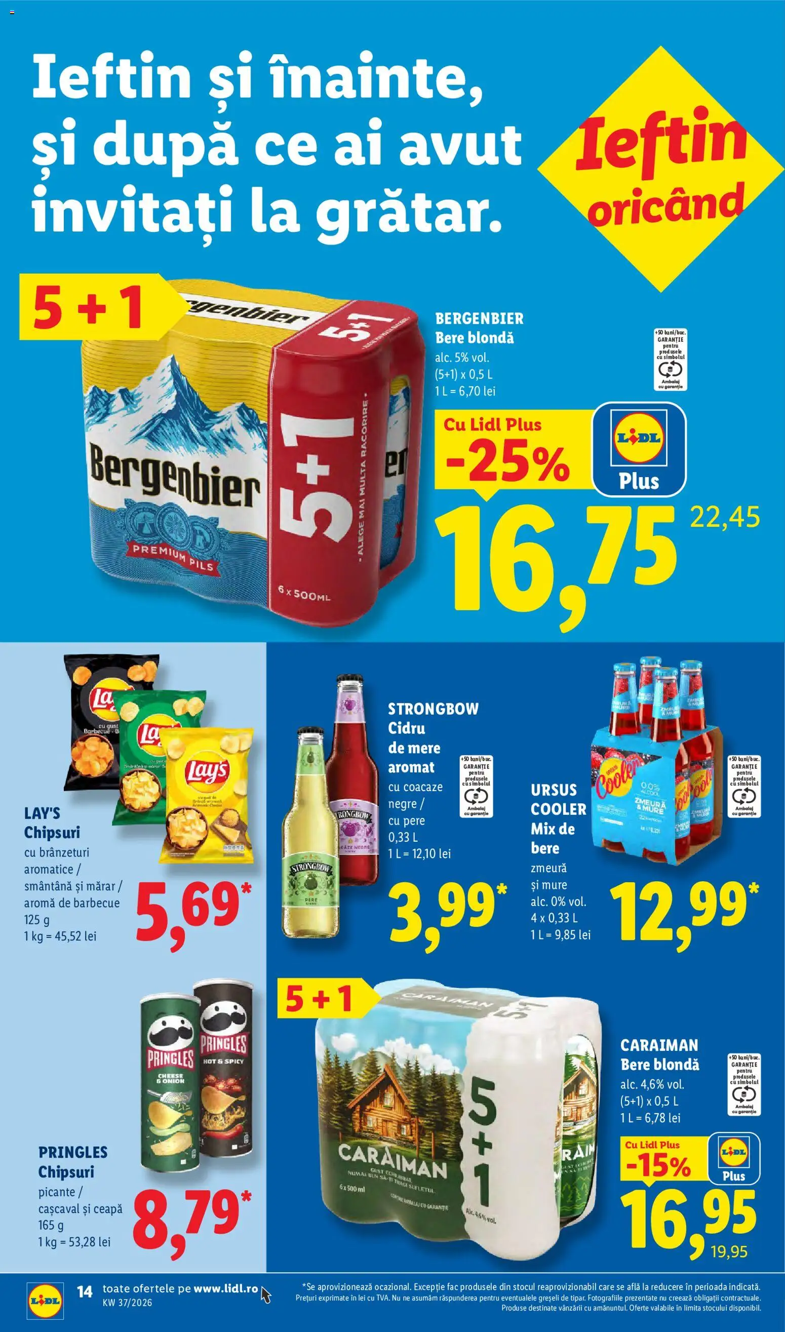 Catalog LIDL 7 - 12 Septembrie 2026 | Pagina 14 | Produse: Mărar, Ursus, Ursus cooler, Cașcaval
