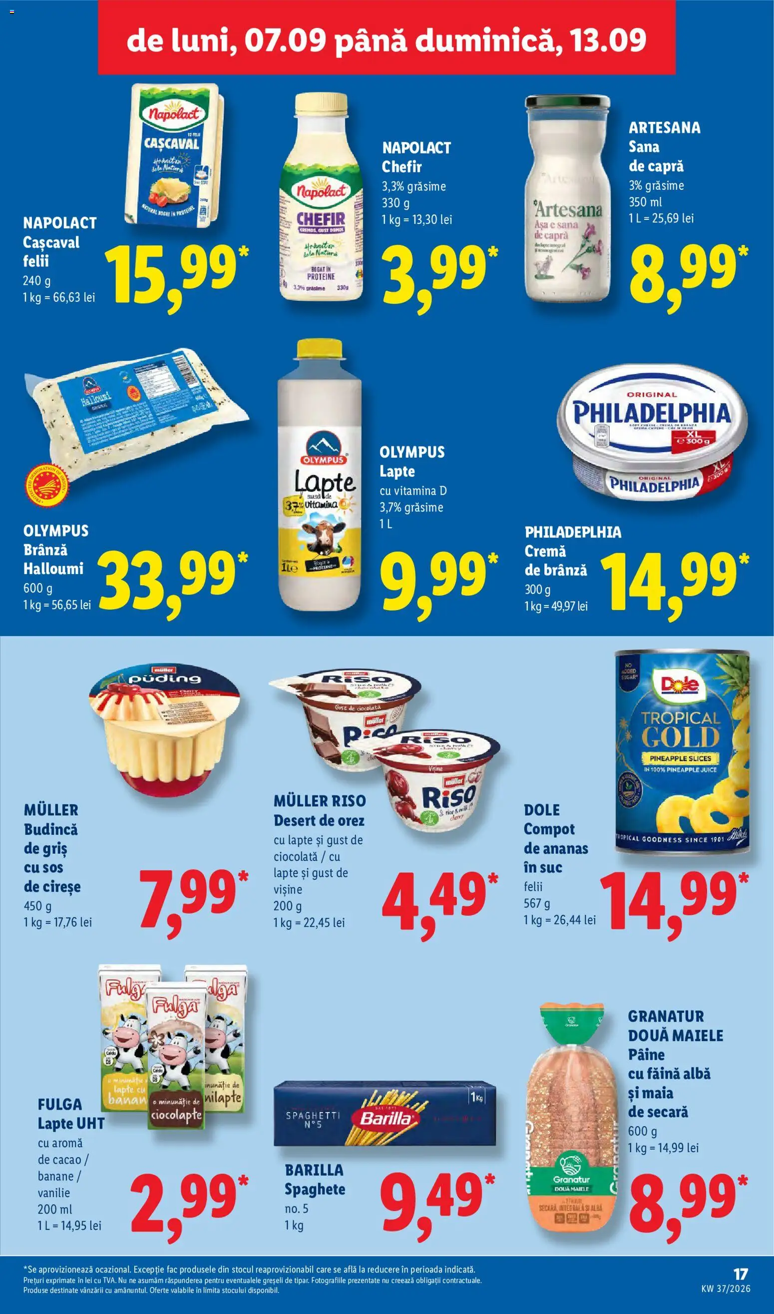 Catalog LIDL 7 - 12 Septembrie 2026 | Pagina 17 | Produse: Pâine, Suc, Orez, Compot