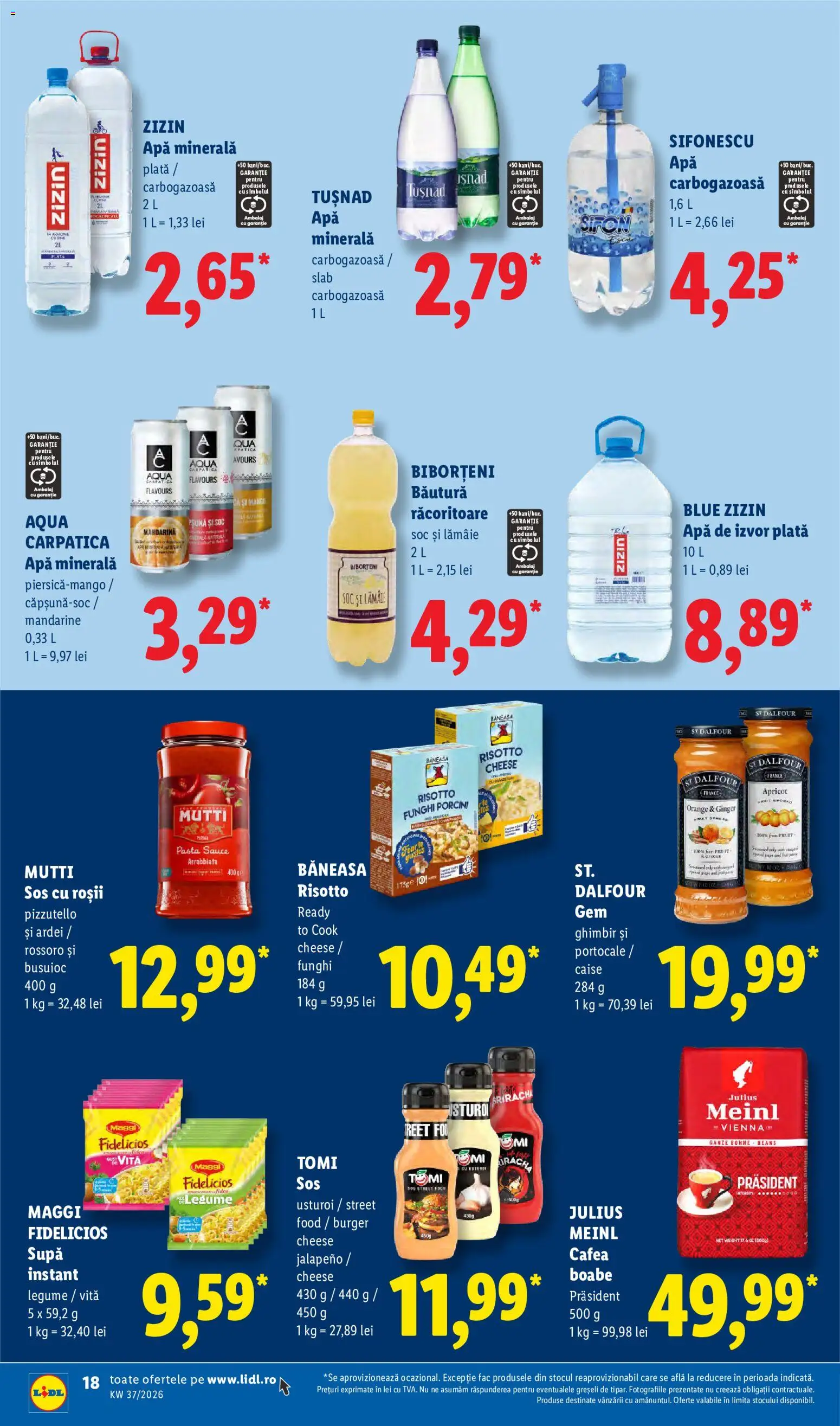 Catalog LIDL 7 - 12 Septembrie 2026 | Pagina 18 | Produse: Vită, Cafea, Burger, Sos