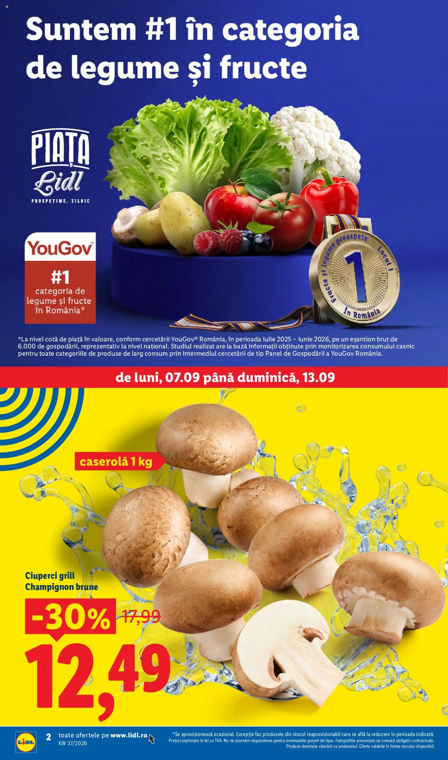 Catalog LIDL 7 - 12 Septembrie 2026 | Pagina 2 | Produse: Grill, Ciuperci, Tip, Legume
