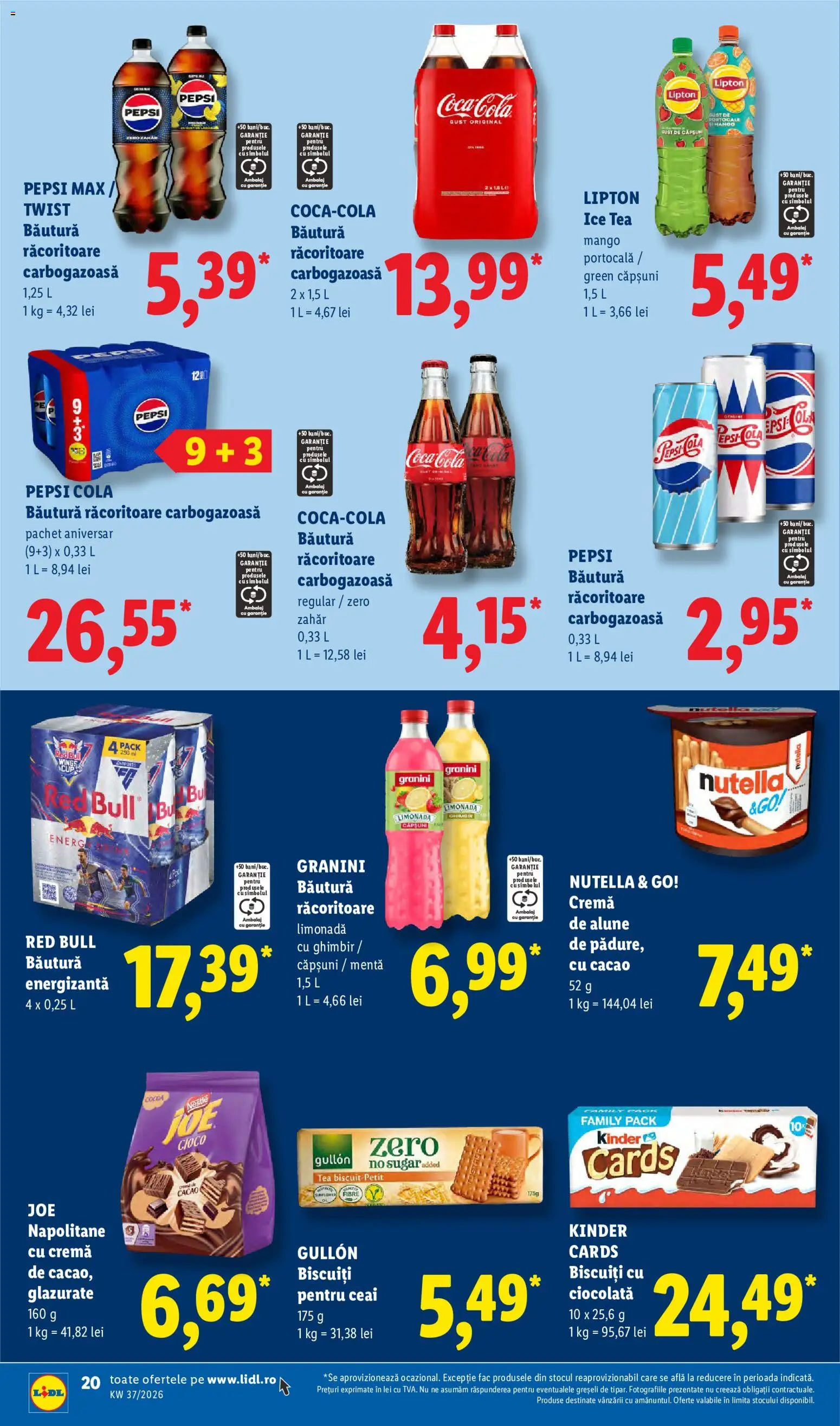 Catalog LIDL 7 - 12 Septembrie 2026 | Pagina 20 | Produse: Napolitane, Cremă, Portocale, Ice tea