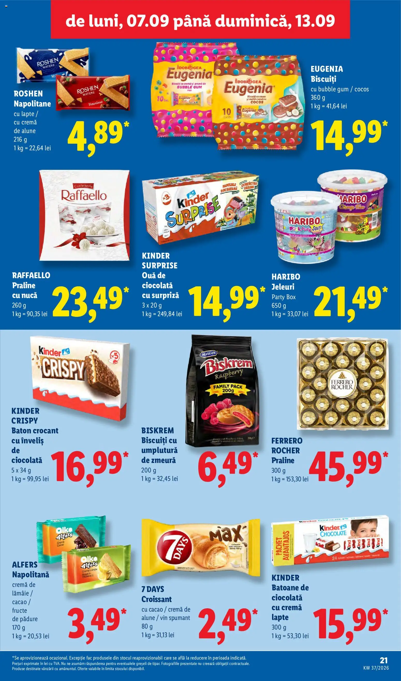 Catalog LIDL 7 - 12 Septembrie 2026 | Pagina 21 | Produse: Vin spumant, Praline, Ciocolată, Fructe