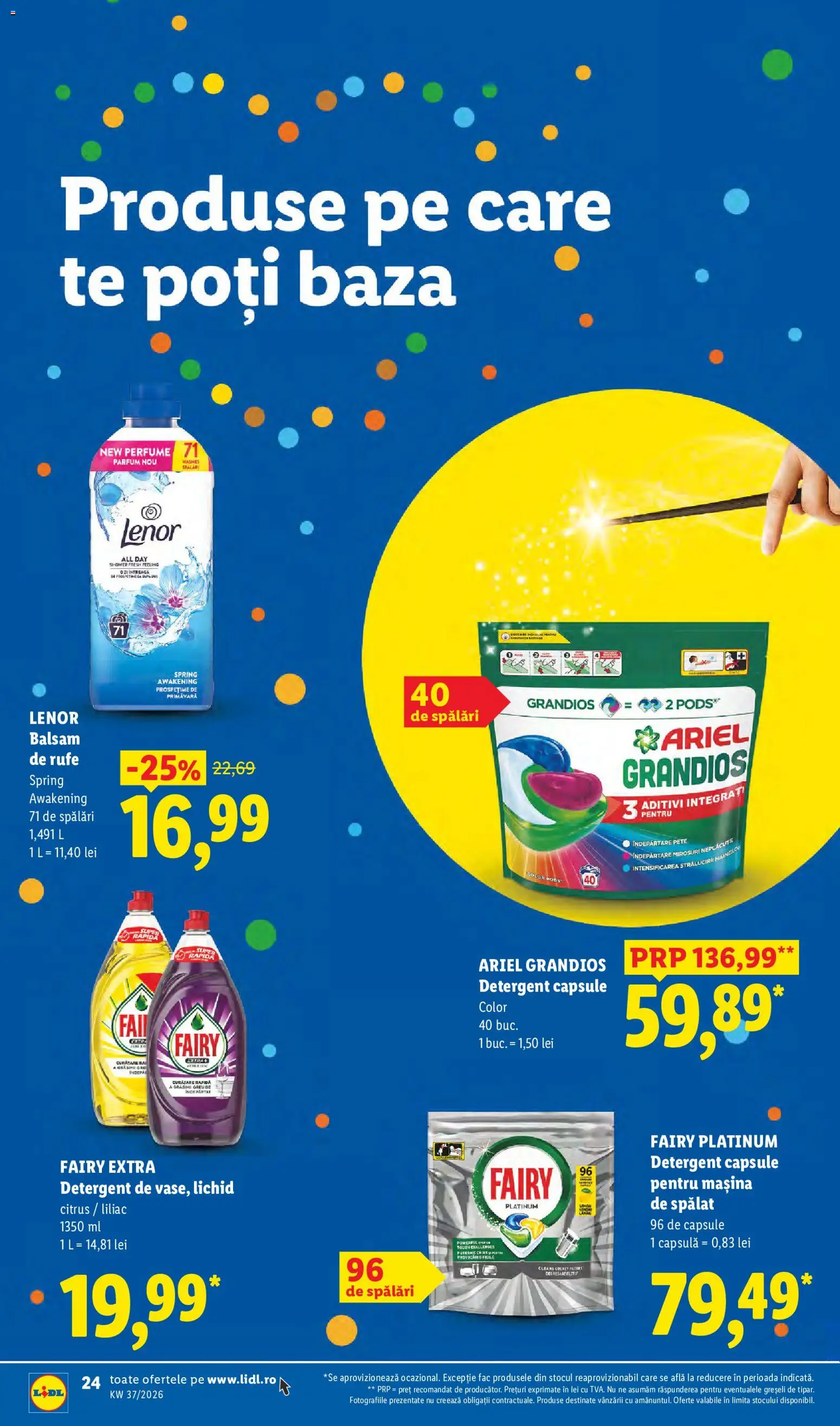 Catalog LIDL 7 - 12 Septembrie 2026 | Pagina 24 | Produse: Mașină De Spălat, Detergent Capsule, Balsam, Balsam de rufe