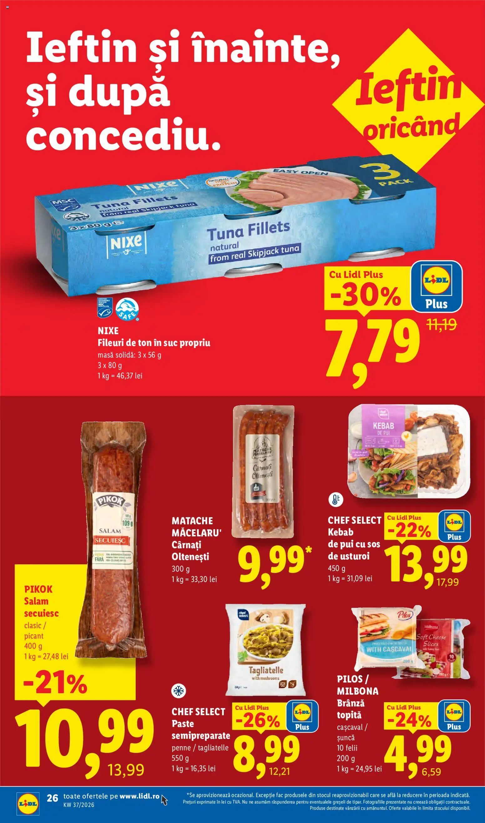 Catalog LIDL 7 - 12 Septembrie 2026 | Pagina 26 | Produse: Pui, Sos, Plus, Usturoi