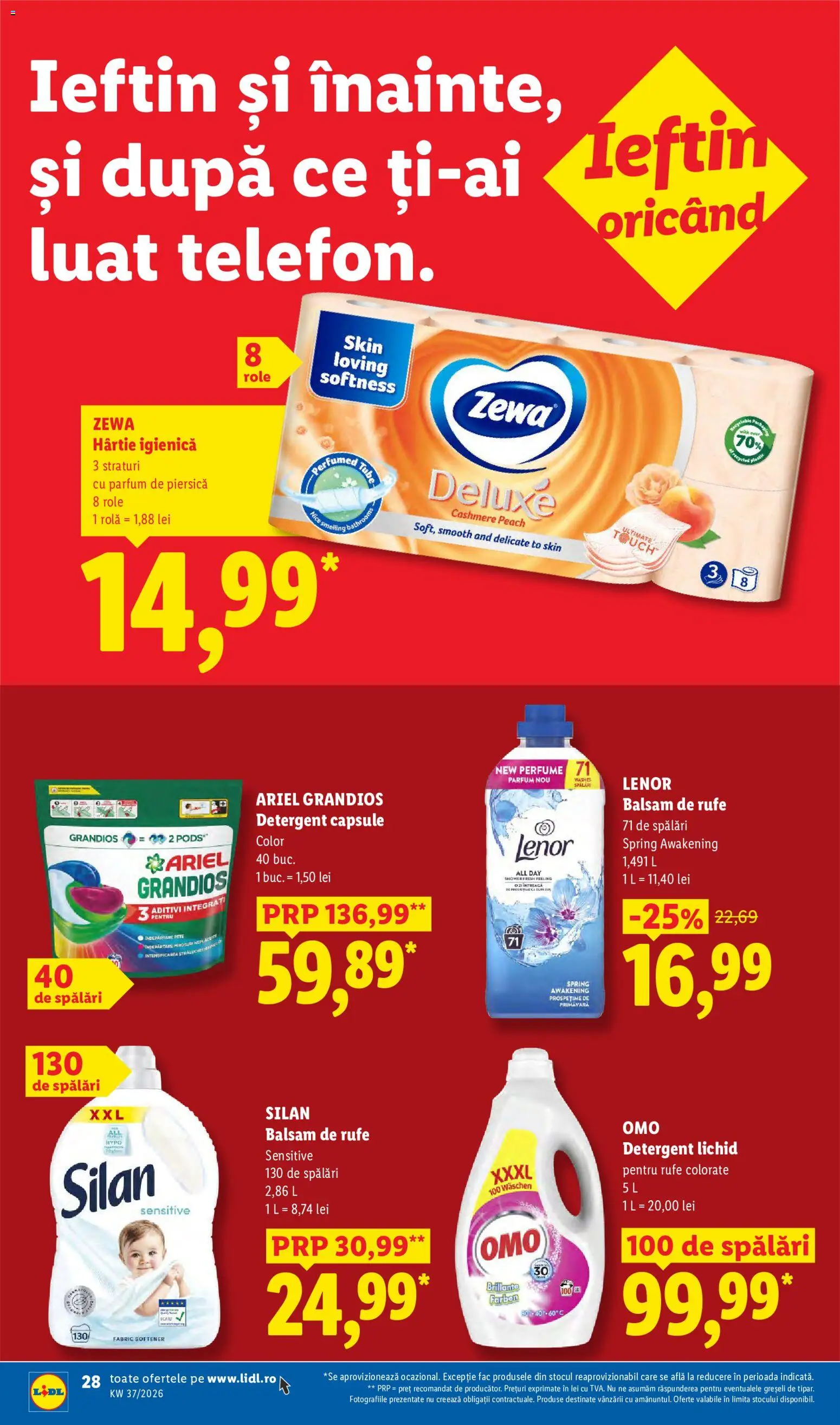 Catalog LIDL 7 - 12 Septembrie 2026 | Pagina 28 | Produse: Detergent Capsule, Parfum, Balsam de rufe, Deluxe