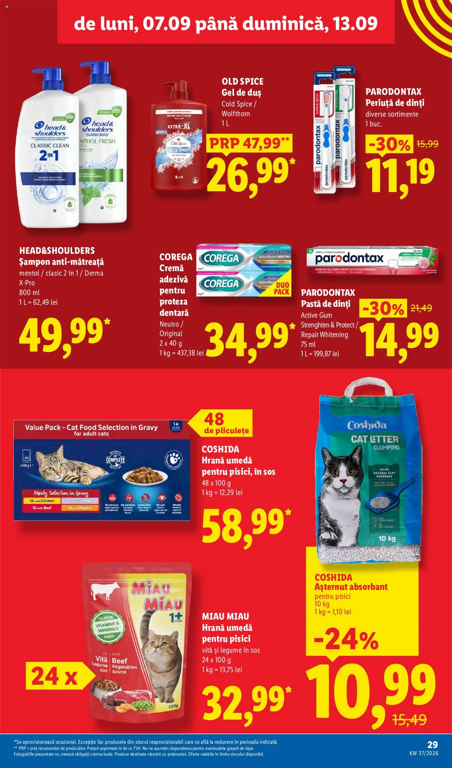 Catalog LIDL 7 - 12 Septembrie 2026 | Pagina 29 | Produse: Șampon, Cremă, Gel de duș, Sos
