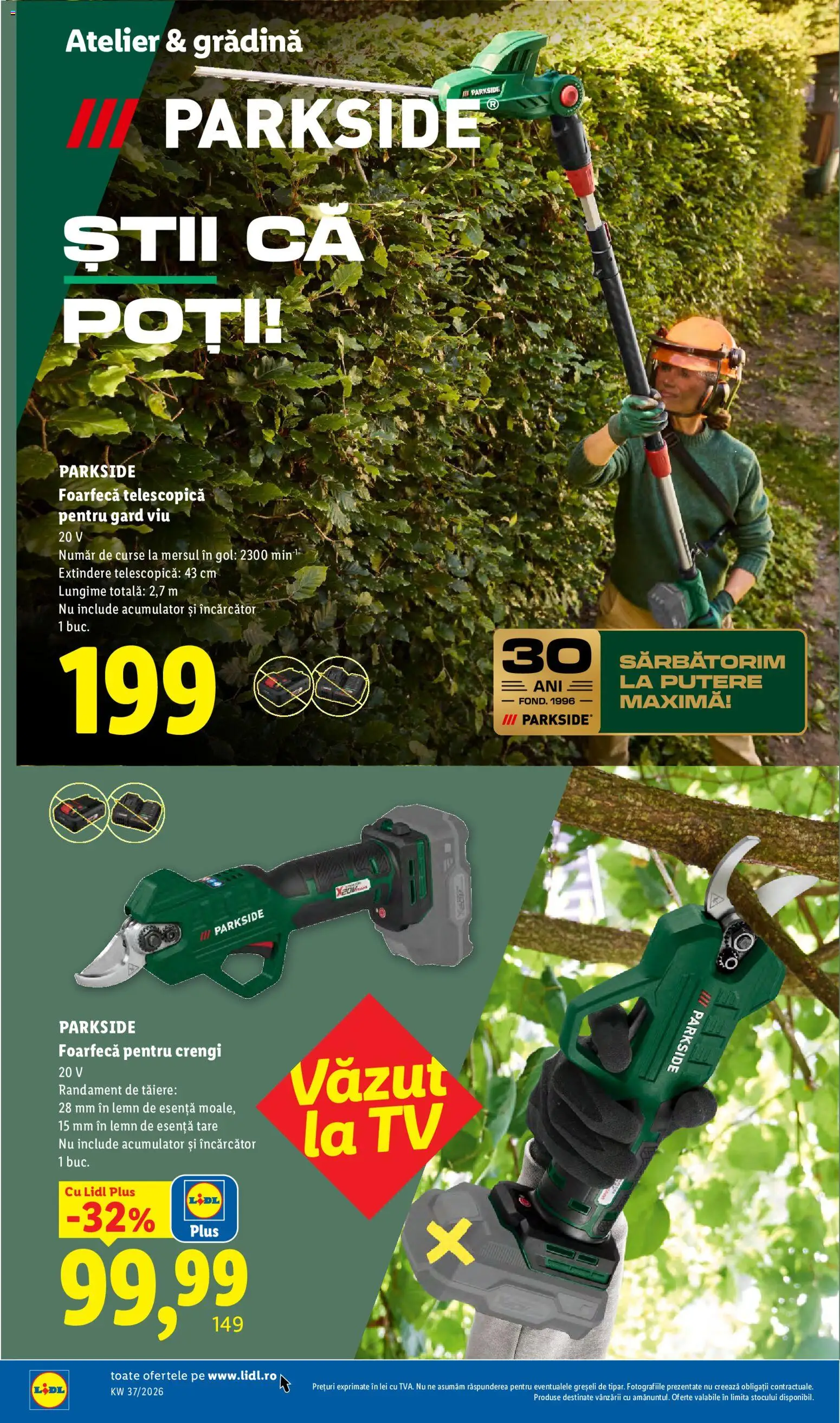 Catalog LIDL 7 - 12 Septembrie 2026 | Pagina 32 | Produse: Trimmer, Încărcător, Gradina, Plus