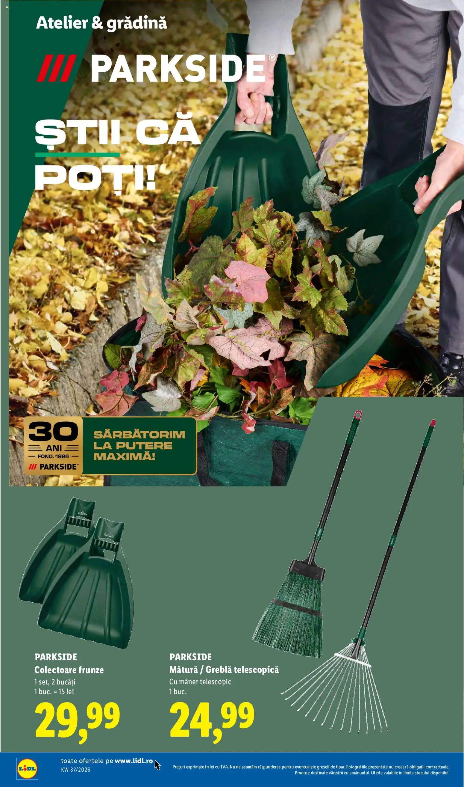 Catalog LIDL 7 - 12 Septembrie 2026 | Pagina 34 | Produse: Gradina, Mătură, Parkside, Mâner
