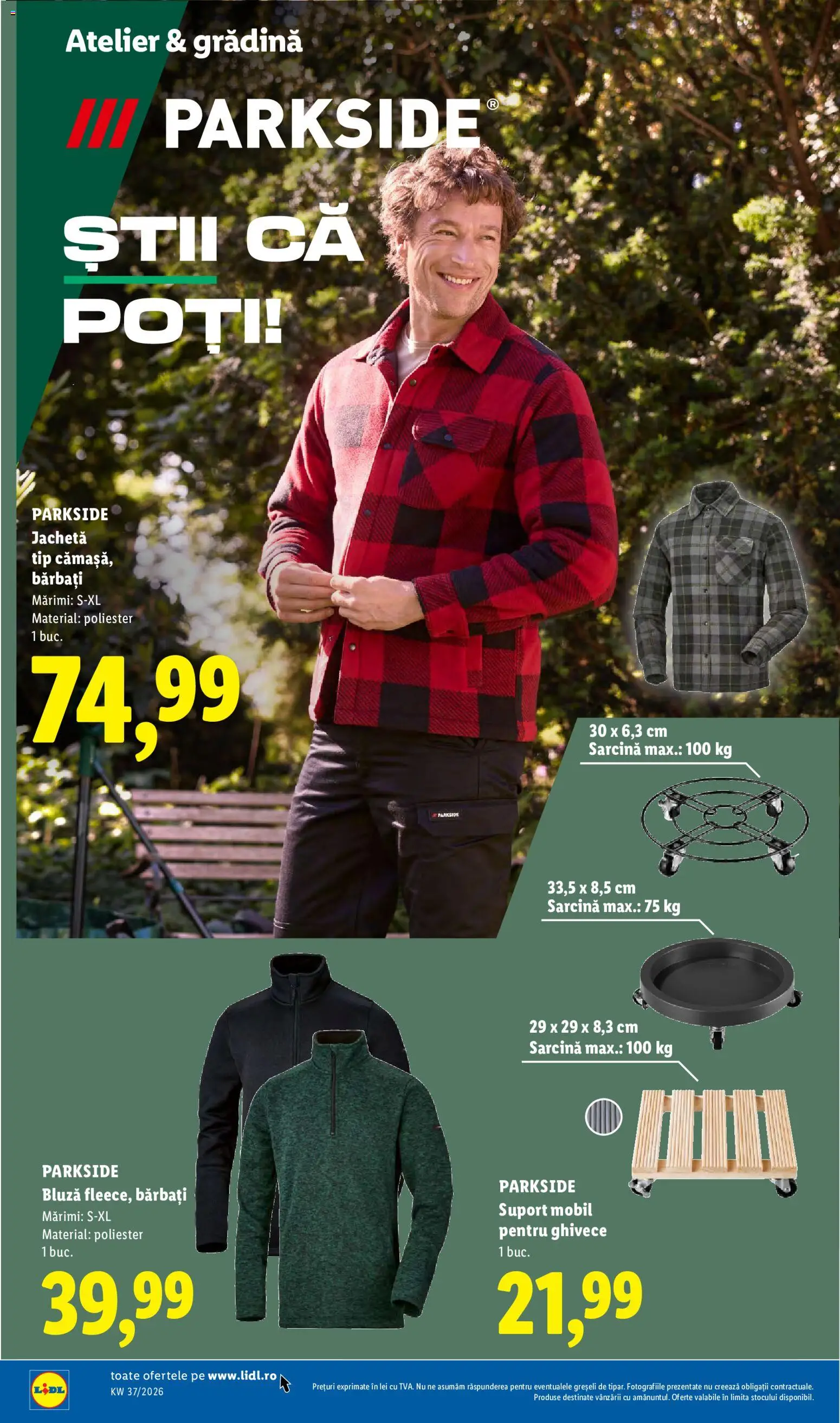 Catalog LIDL 7 - 12 Septembrie 2026 | Pagina 36 | Produse: Gradina, Bluză, Tip, Suport