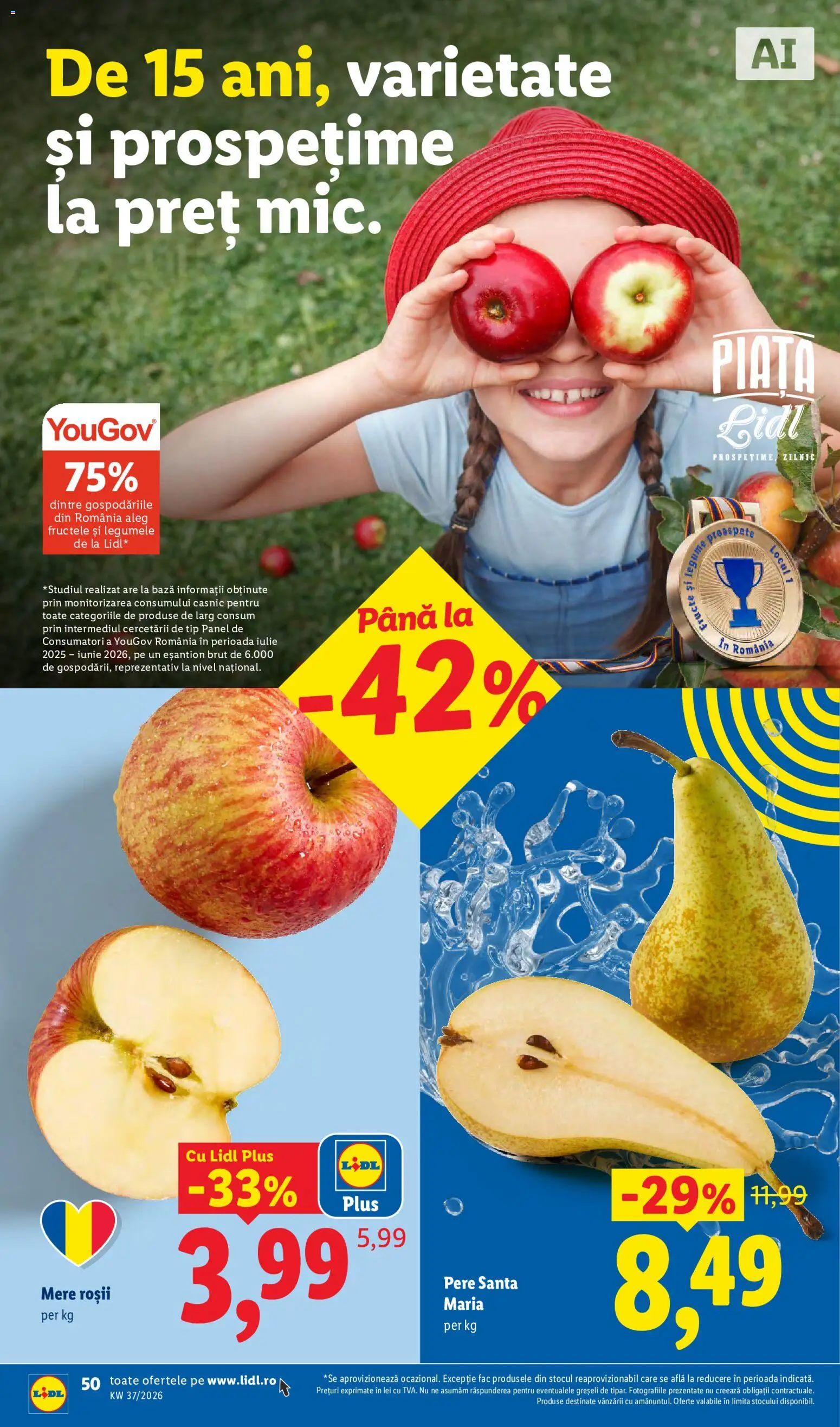 Catalog LIDL 7 - 12 Septembrie 2026 | Pagina 50 | Produse: Mere, Roșii, Pere, Plus