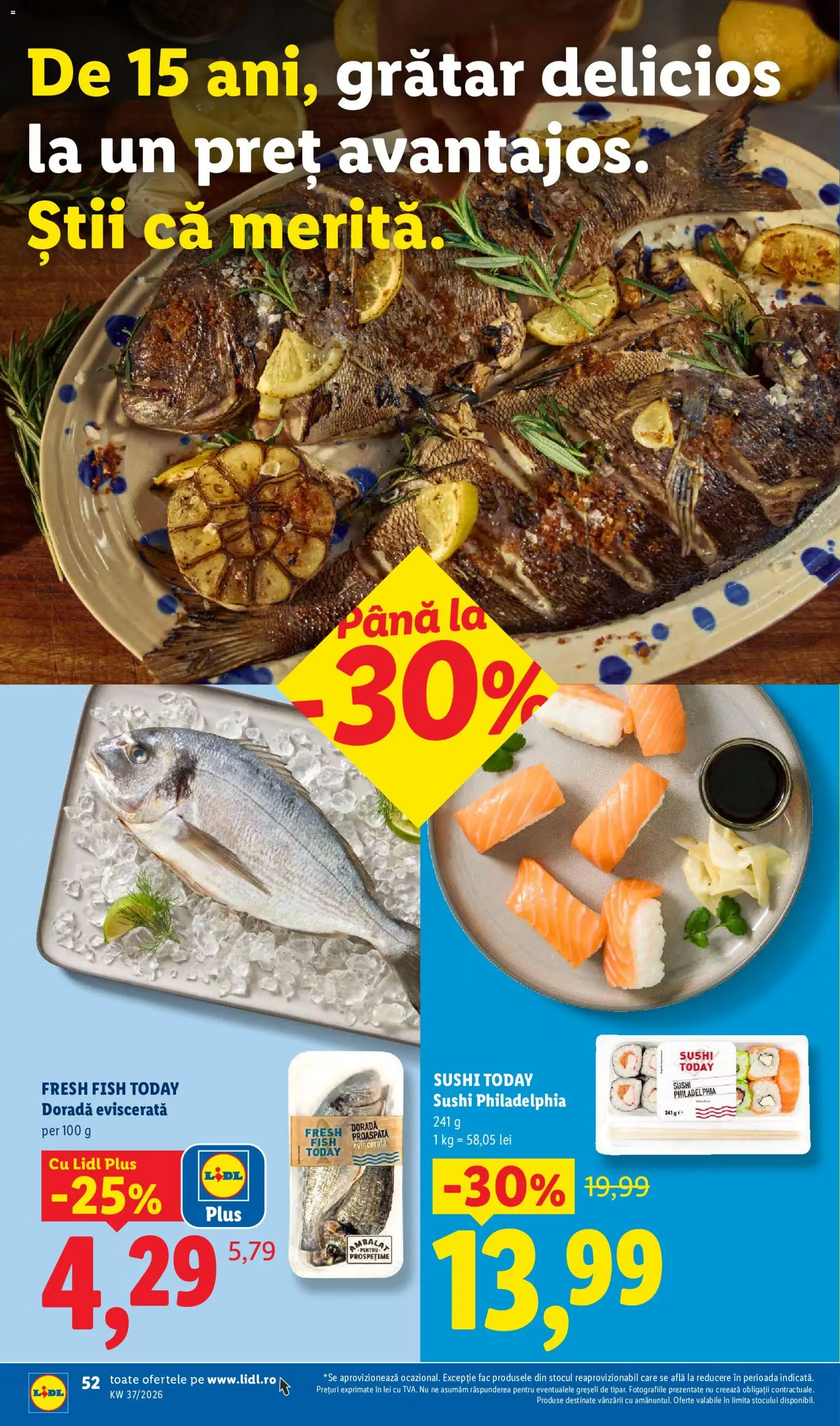 Catalog LIDL 7 - 12 Septembrie 2026 | Pagina 52 | Produse: Grătar, Sushi, Plus