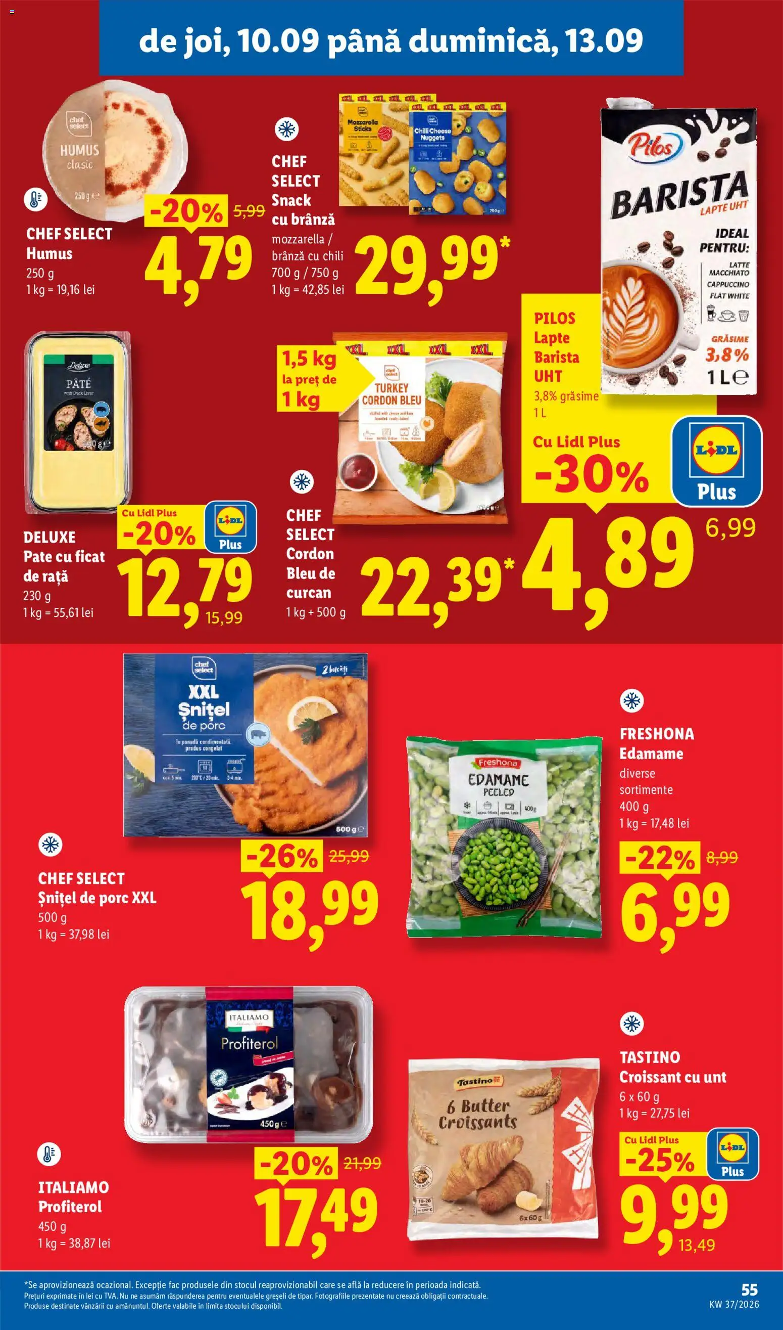 Catalog LIDL 7 - 12 Septembrie 2026 | Pagina 55 | Produse: Mozzarella, Tastino, Humus, Deluxe