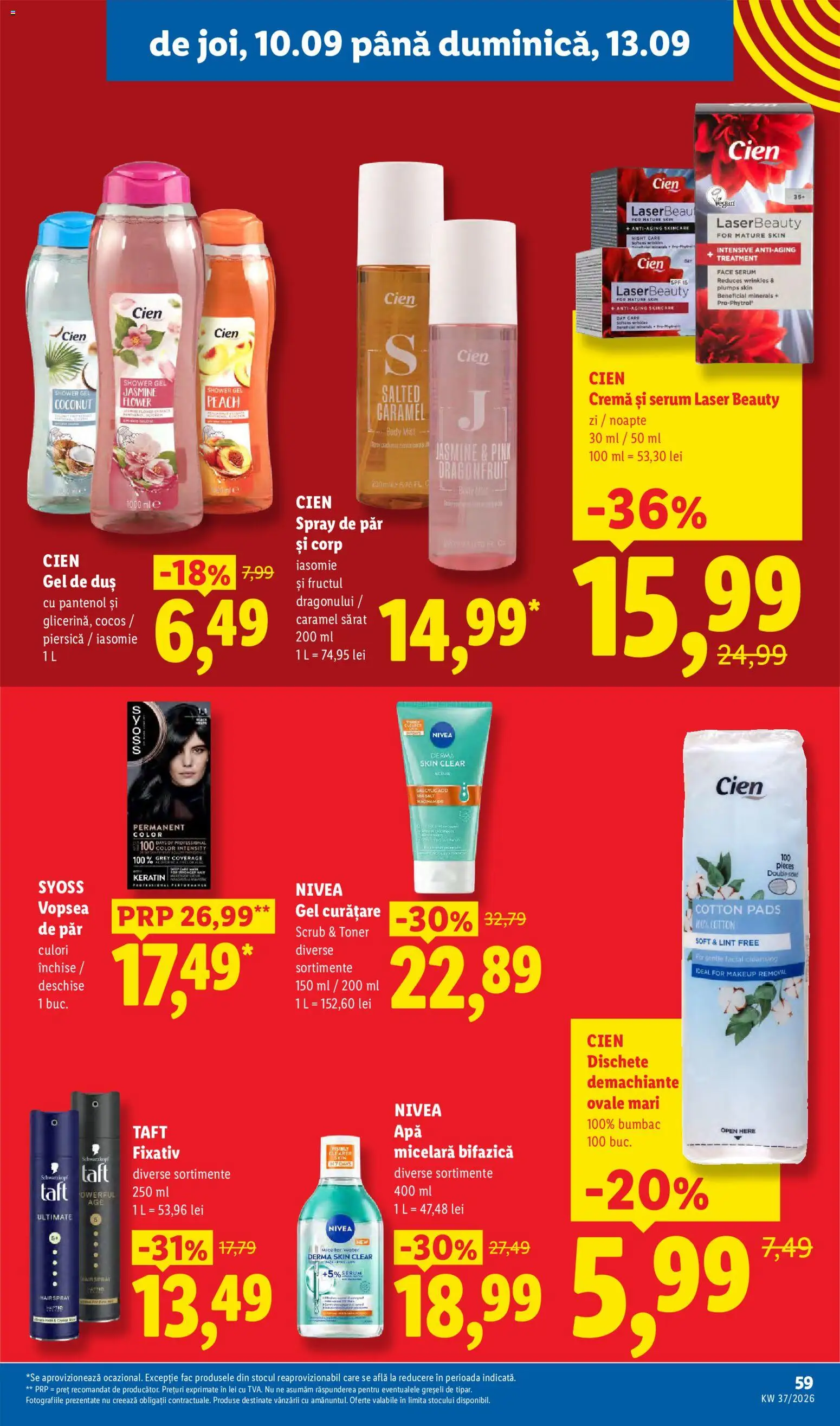 Catalog LIDL 7 - 12 Septembrie 2026 | Pagina 59 | Produse: Nivea, Serum, Cremă, Vopsea de păr
