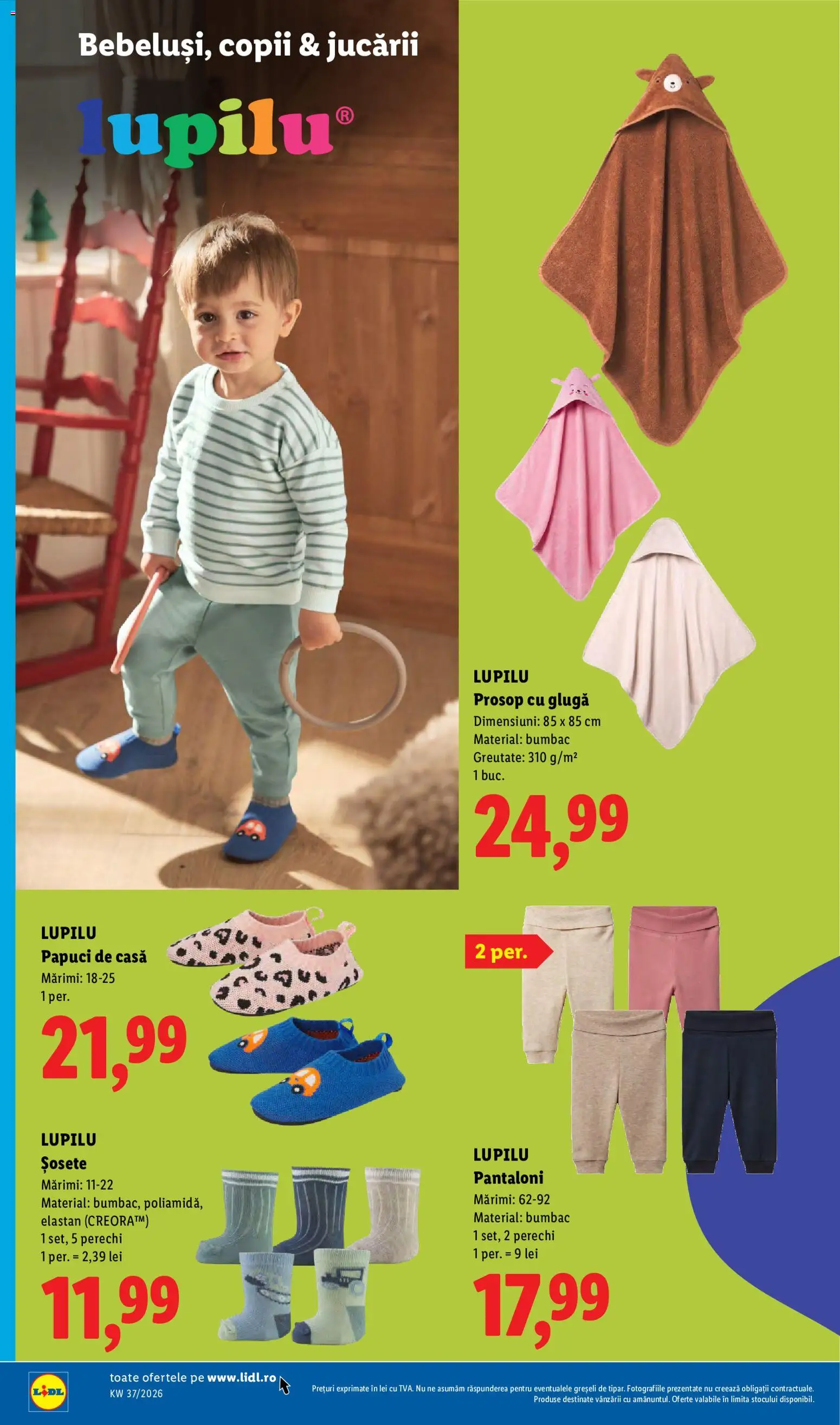 Catalog LIDL 7 - 12 Septembrie 2026 | Pagina 64 | Produse: Papuci de casă, Pantaloni, Șosete, Papuci