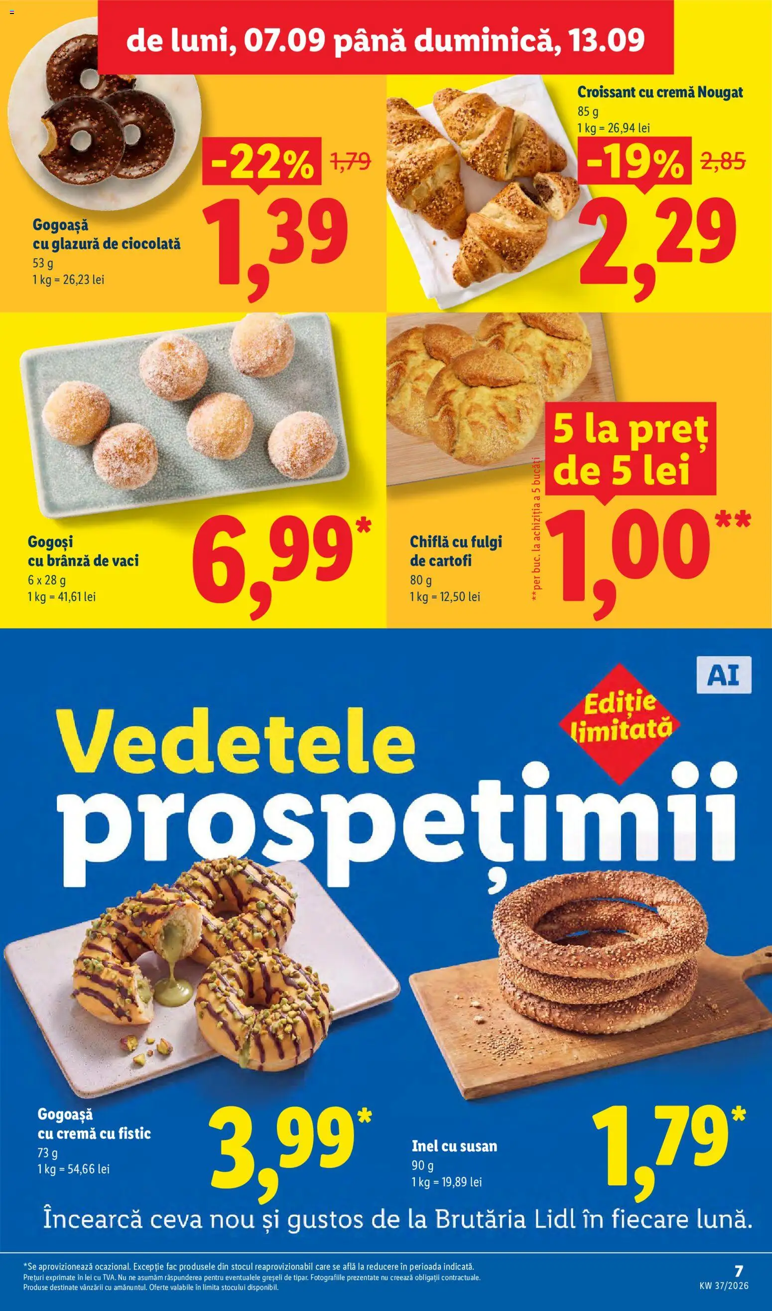 Catalog LIDL 7 - 12 Septembrie 2026 | Pagina 7 | Produse: Croissant, Ciocolată, Fistic, Fulgi