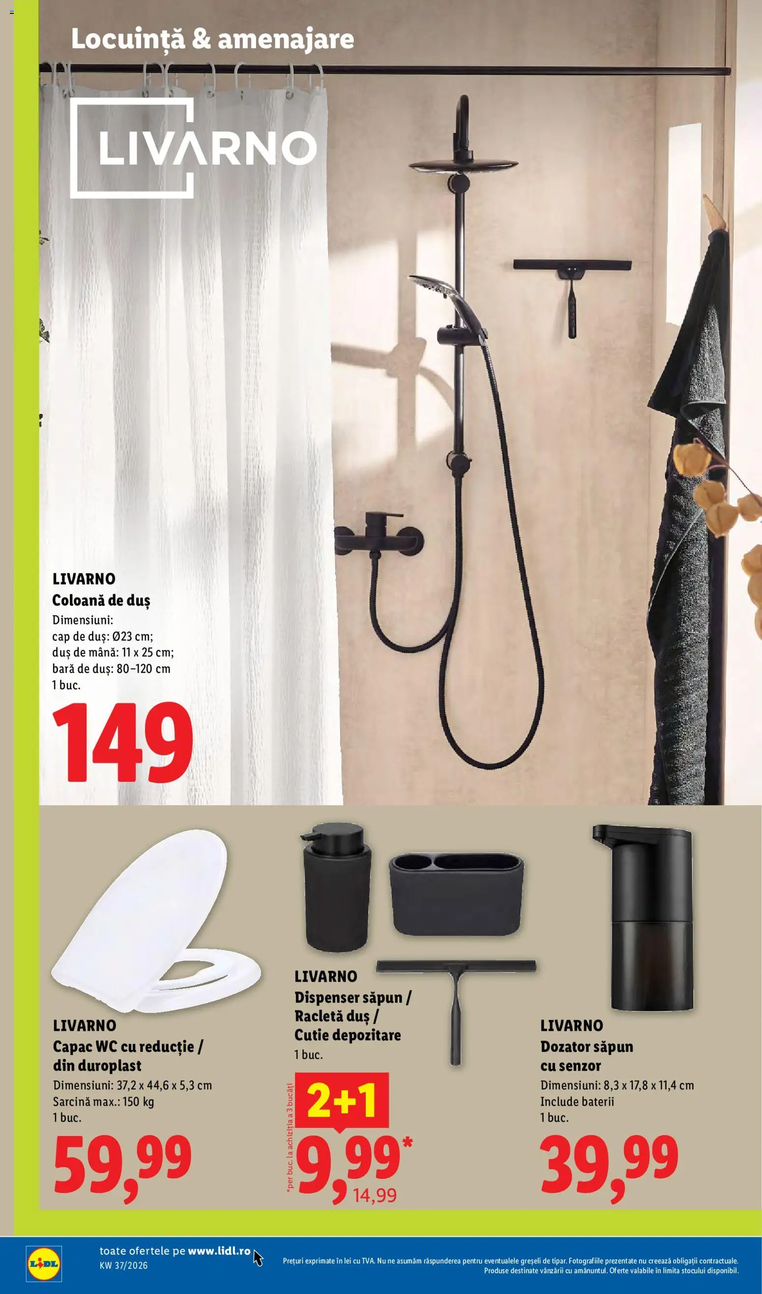 Catalog LIDL 7 - 12 Septembrie 2026 | Pagina 70 | Produse: Duș, Baterii, Săpun, Depozitare