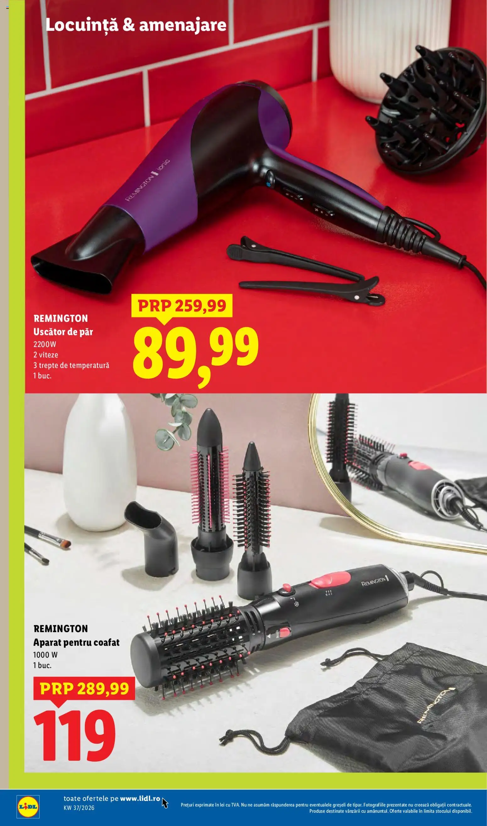 Catalog LIDL 7 - 12 Septembrie 2026 | Pagina 74 | Produse: Remington, Uscător, Uscător De Păr, Aparat