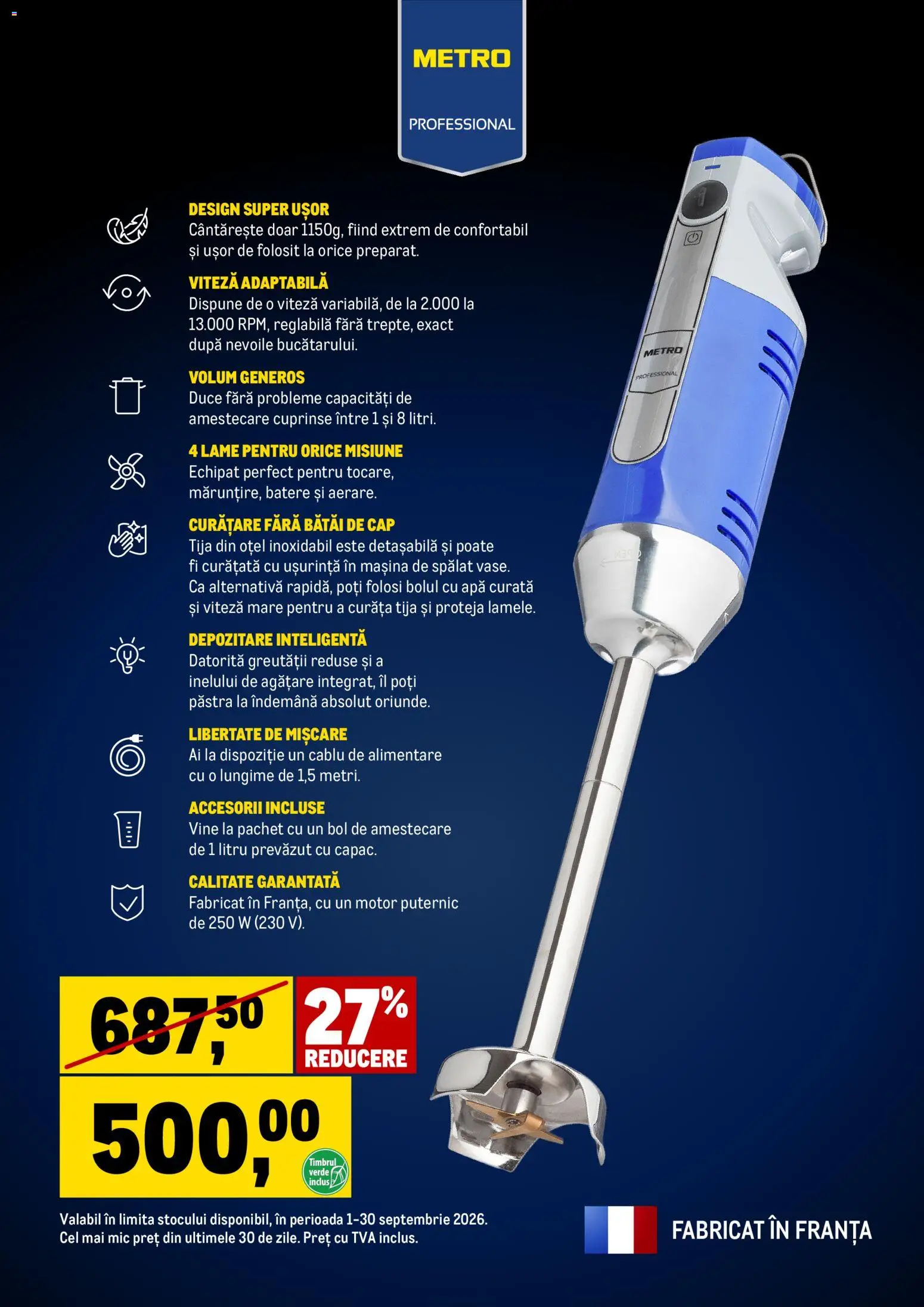 Catalog METRO 1 - 29 Septembrie 2026 | Pagina 2 | Produse: Cablu, Mașină De Spălat, Absolut, Apă