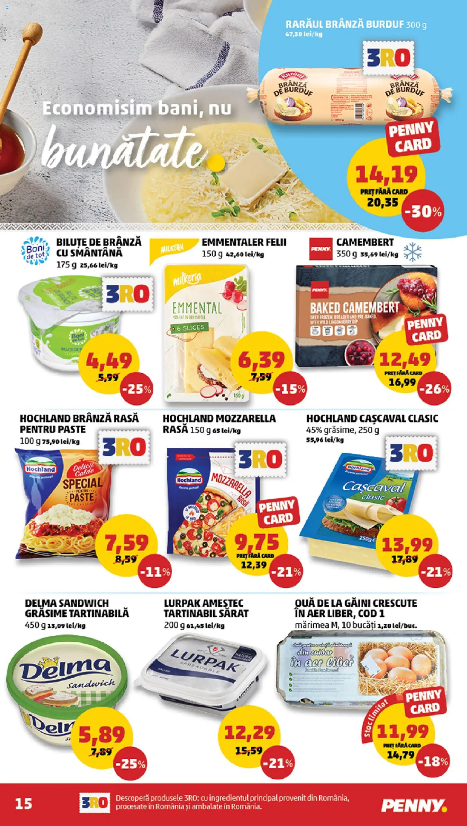 Catalog PENNY Market 2 - 7 Septembrie 2026 | Pagina 15 | Produse: Branza de burduf, Lurpak, Mozzarella, Ouă