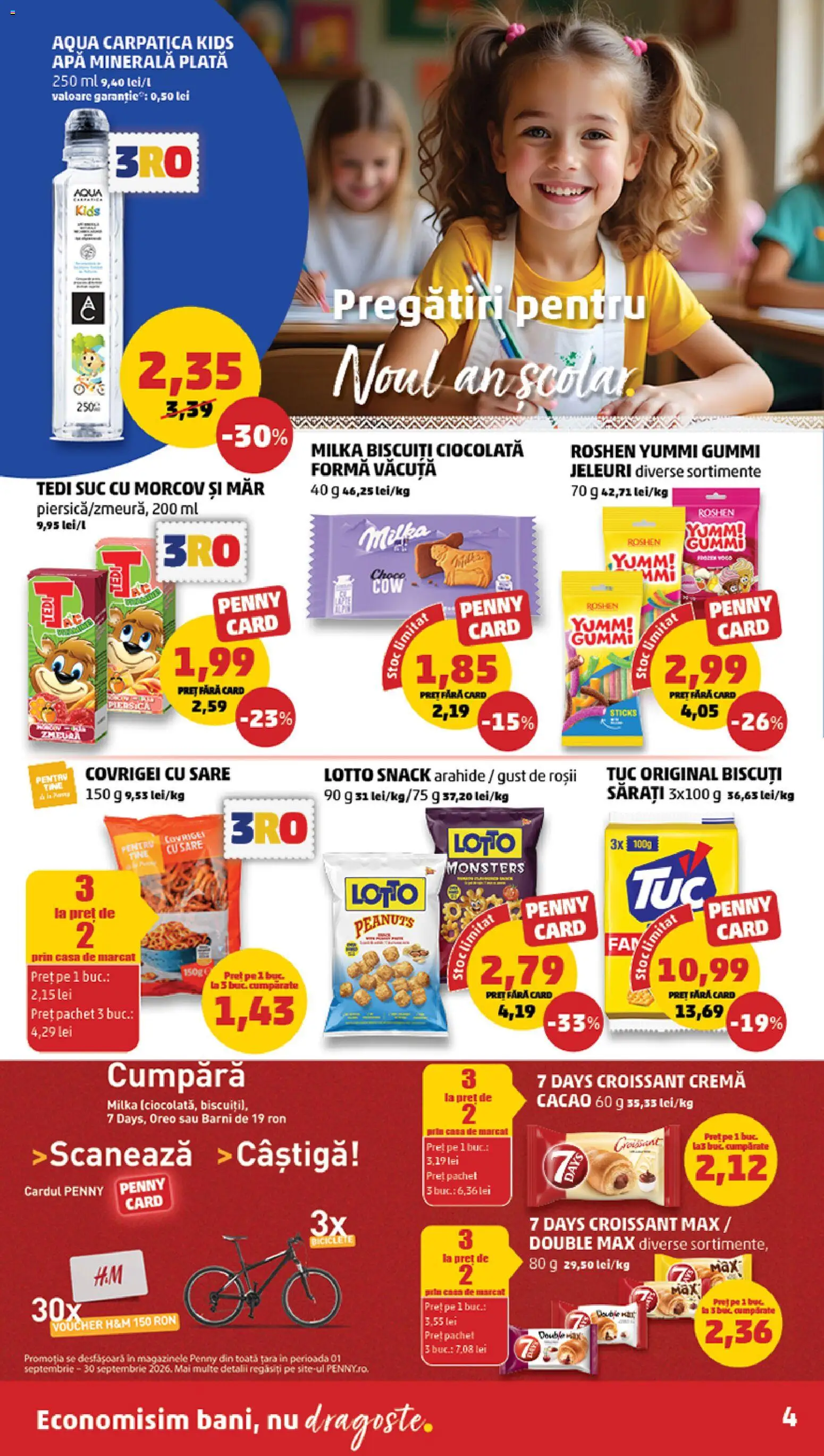Catalog PENNY Market 2 - 7 Septembrie 2026 | Pagina 4 | Produse: Piersică, Apa minerala plata, Cremă, Sare