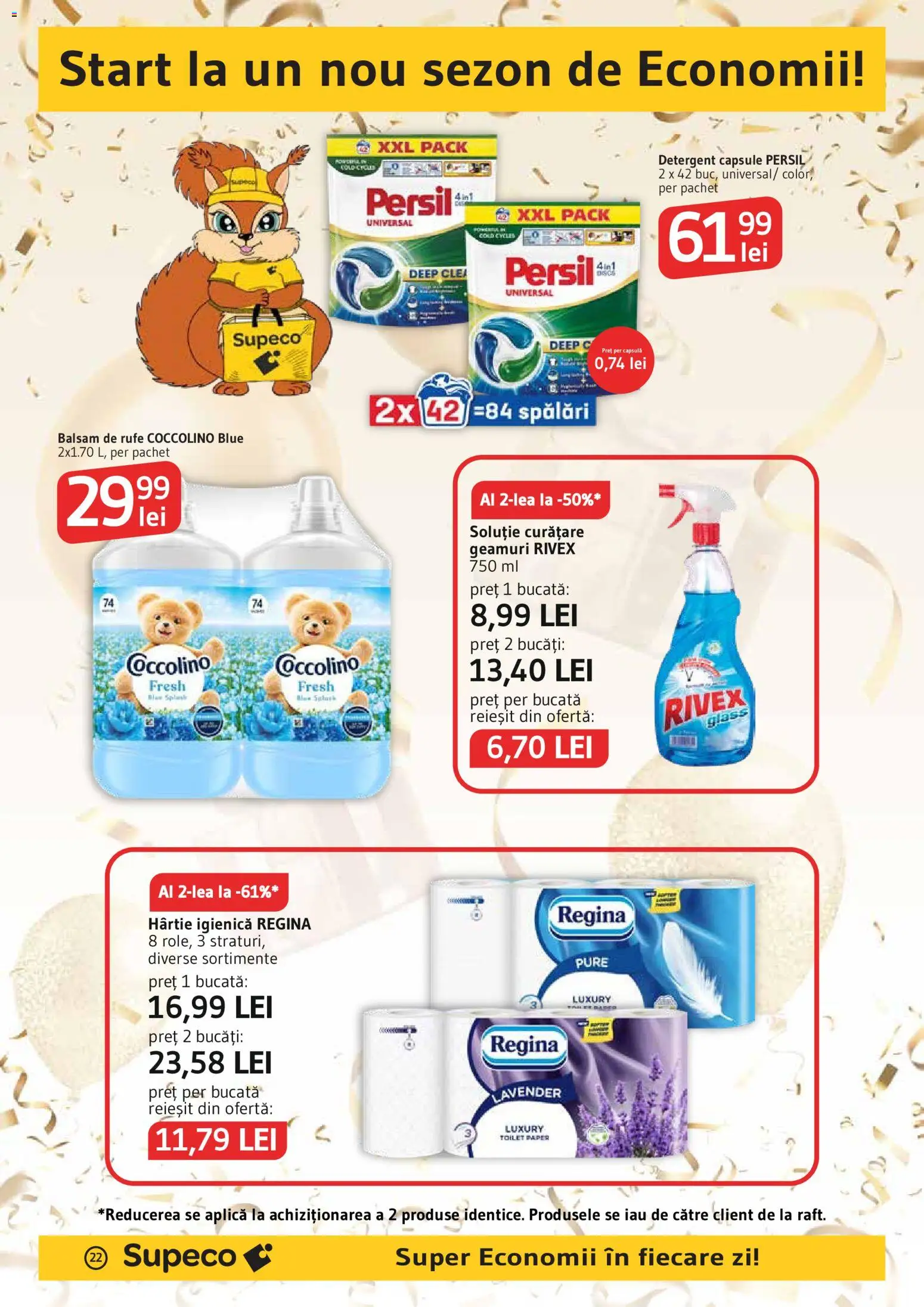 Catalog Supeco 3 - 15 Septembrie 2026 | Pagina 22 | Produse: Regina, Aplică, Detergent Capsule, Balsam de rufe