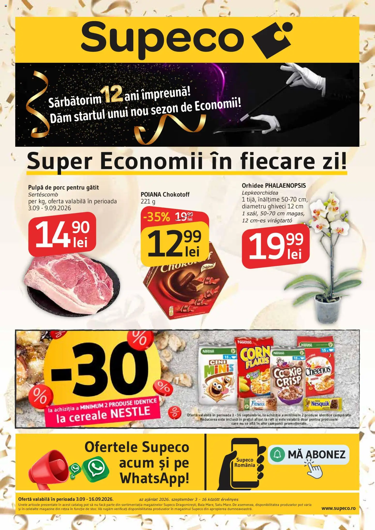 Catalog Supeco 3 - 15 Septembrie 2026 | Pagina 1 | Produse: Orhidee, Raft, Ghiveci, Cereale
