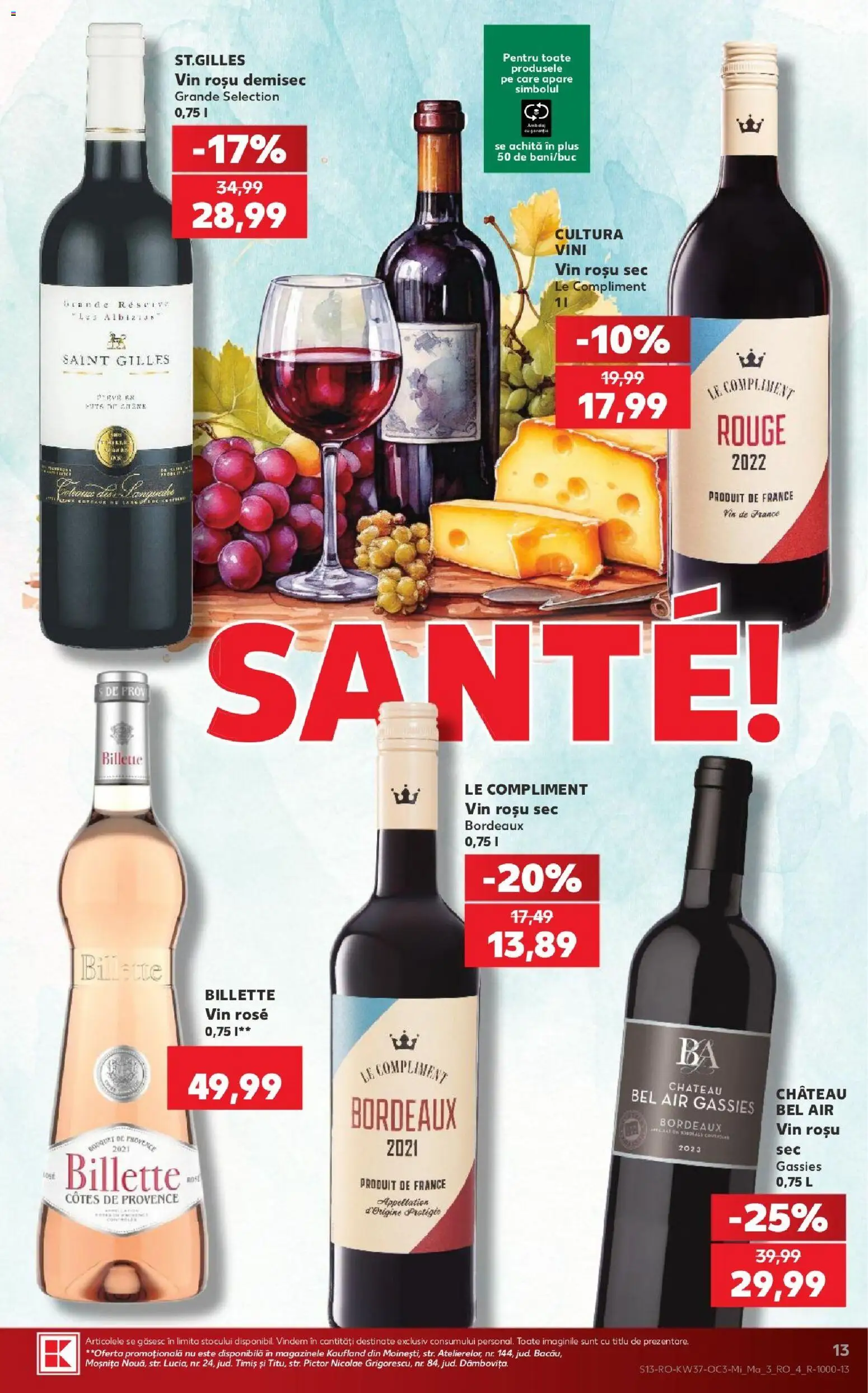Catalog Kaufland 9 - 14 Septembrie 2026 | Pagina 13 | Produse: Vin rosu, Vin rose, Vin, Plus