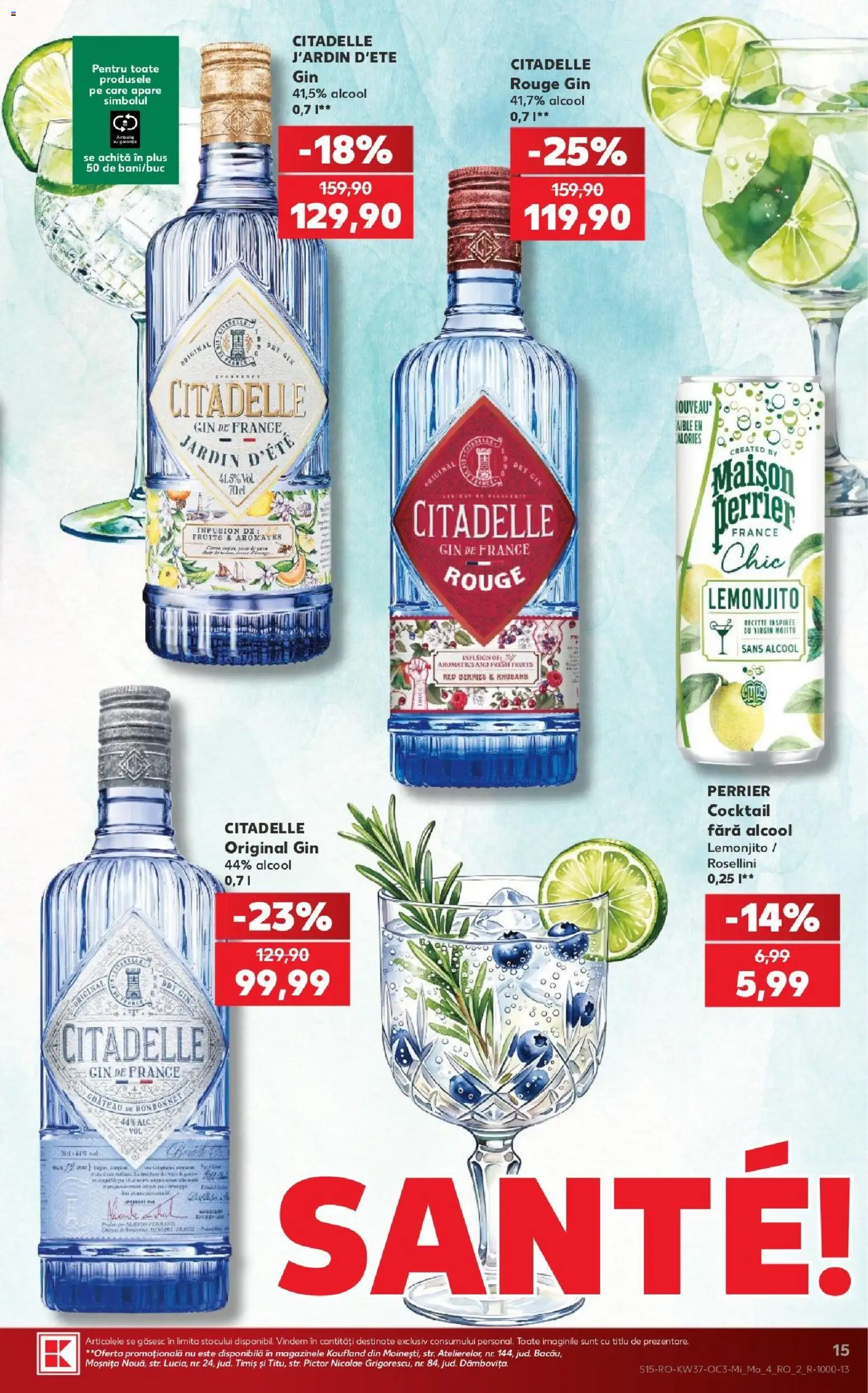 Catalog Kaufland 9 - 14 Septembrie 2026 | Pagina 15 | Produse: Cocktail, Gin, Plus