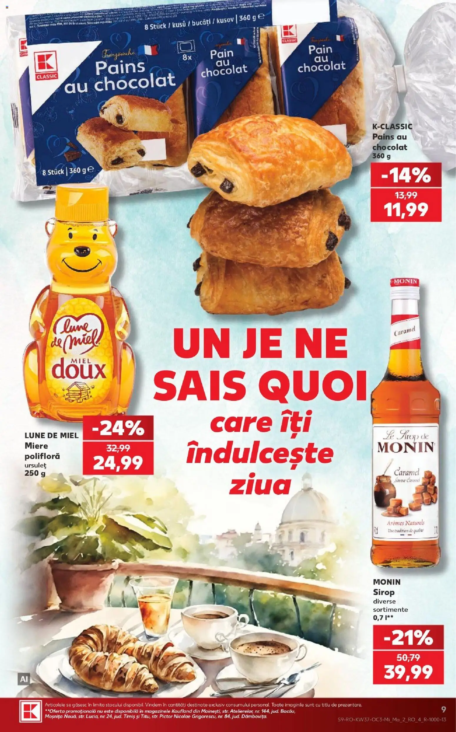 Catalog Kaufland 9 - 14 Septembrie 2026 | Pagina 9 | Produse: Miere, Miel, Monin, Sirop