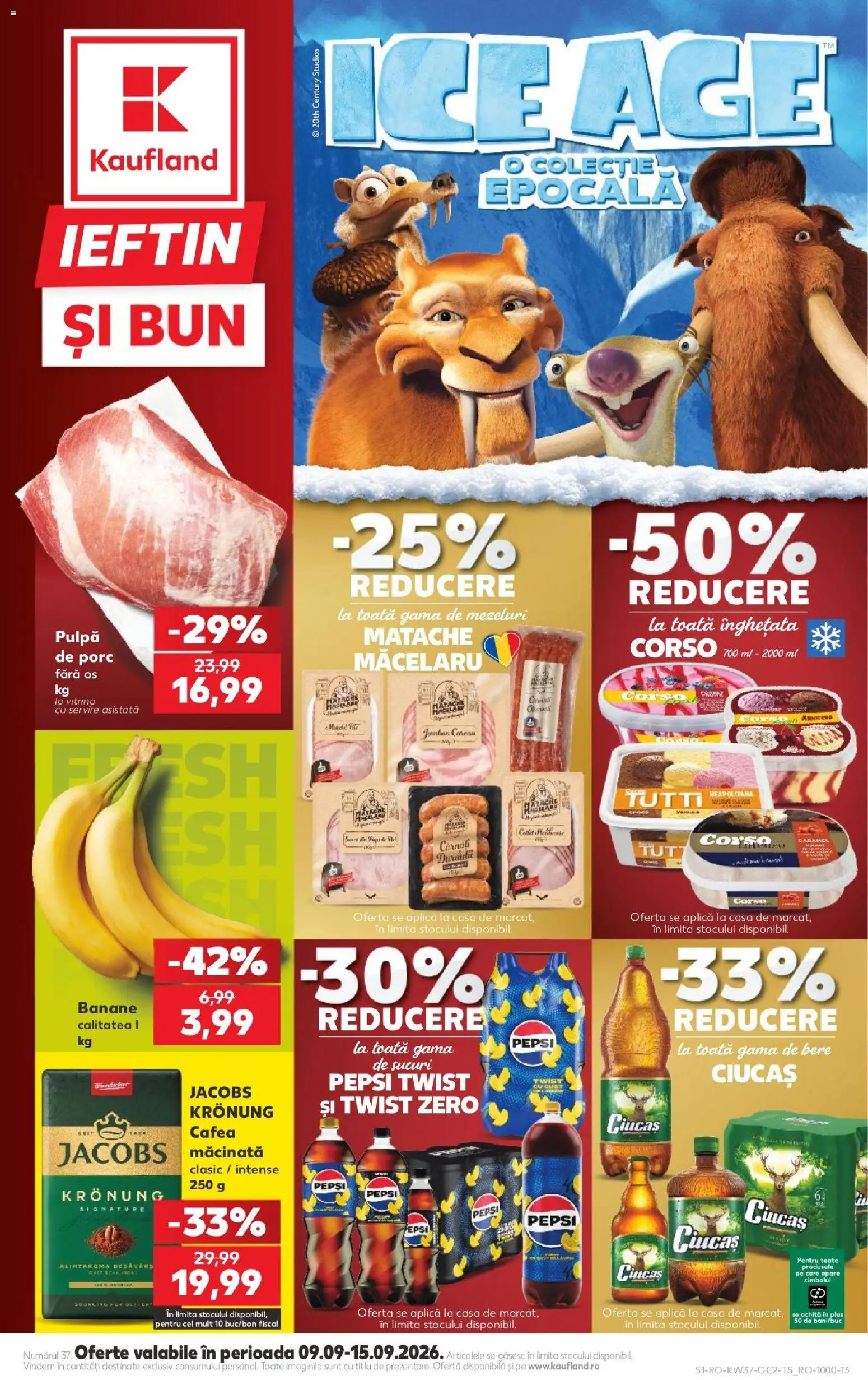 Catalog Kaufland 9 - 14 Septembrie 2026 | Pagina 1 | Produse: Aplică, Pepsi, Bere, Intense