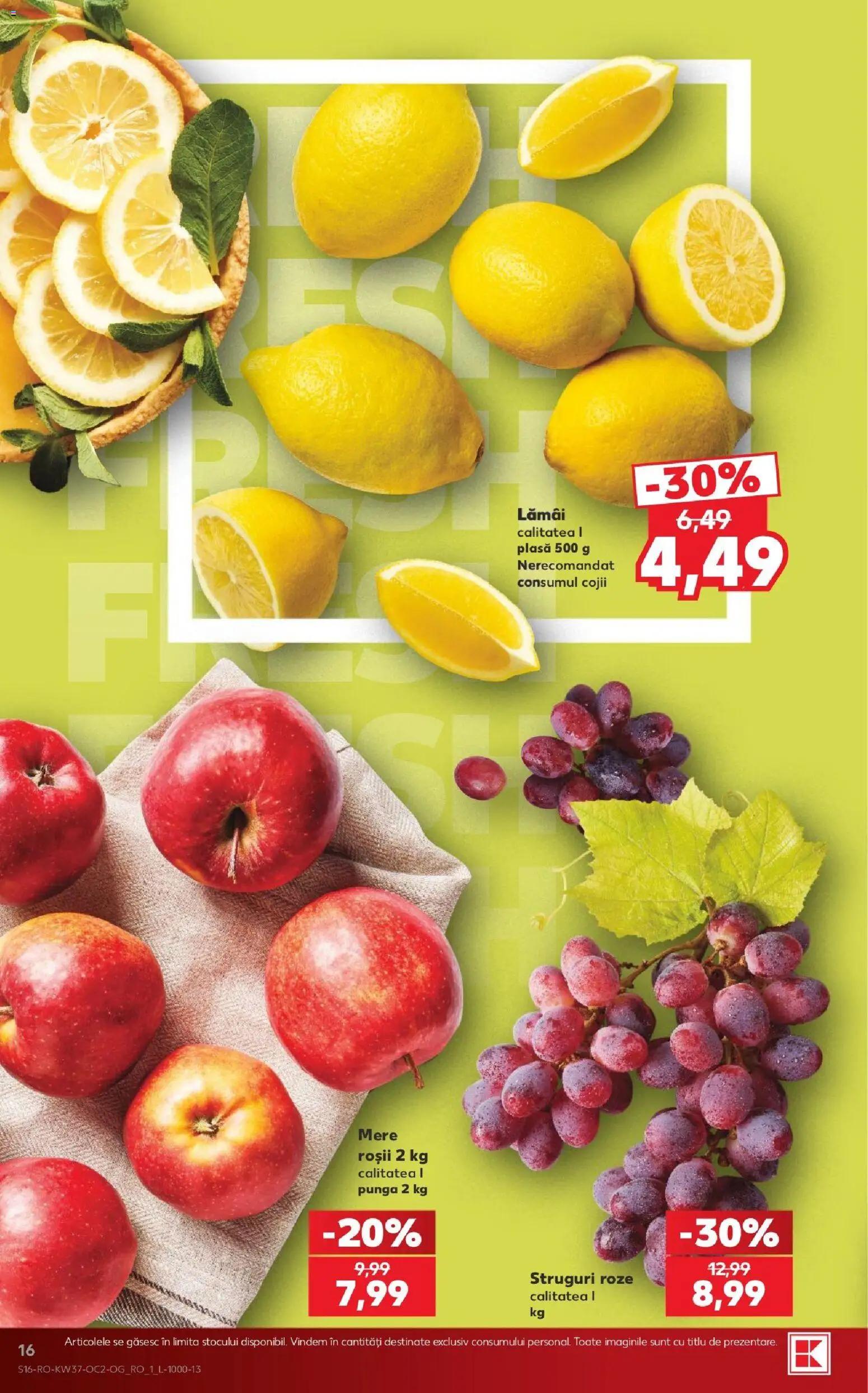 Catalog Kaufland 9 - 14 Septembrie 2026 | Pagina 16 | Produse: Pungă, Lamai, Mere, Roșii