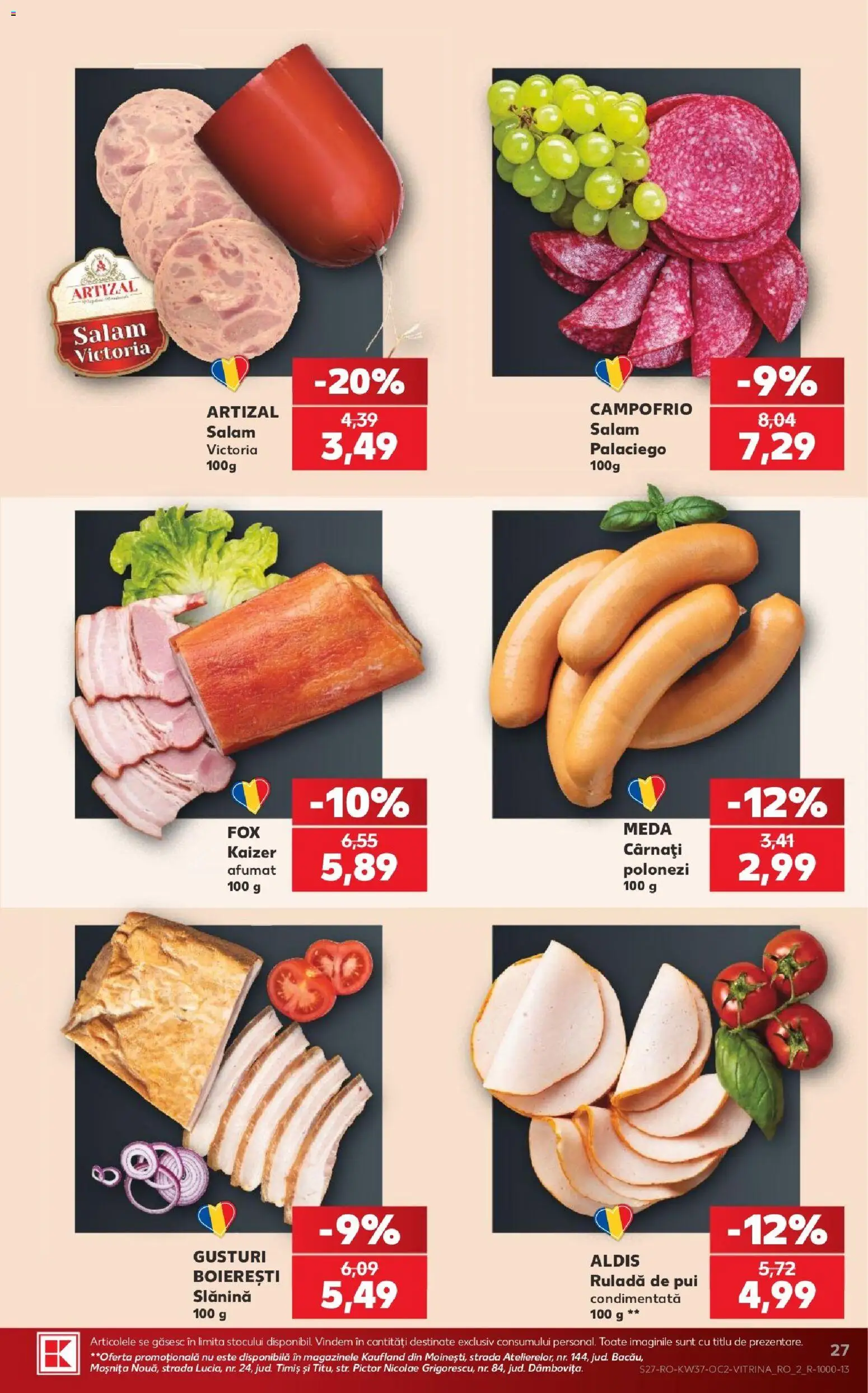 Catalog Kaufland 9 - 14 Septembrie 2026 | Pagina 27 | Produse: Pui, Ruladă, Salam, Cârnați